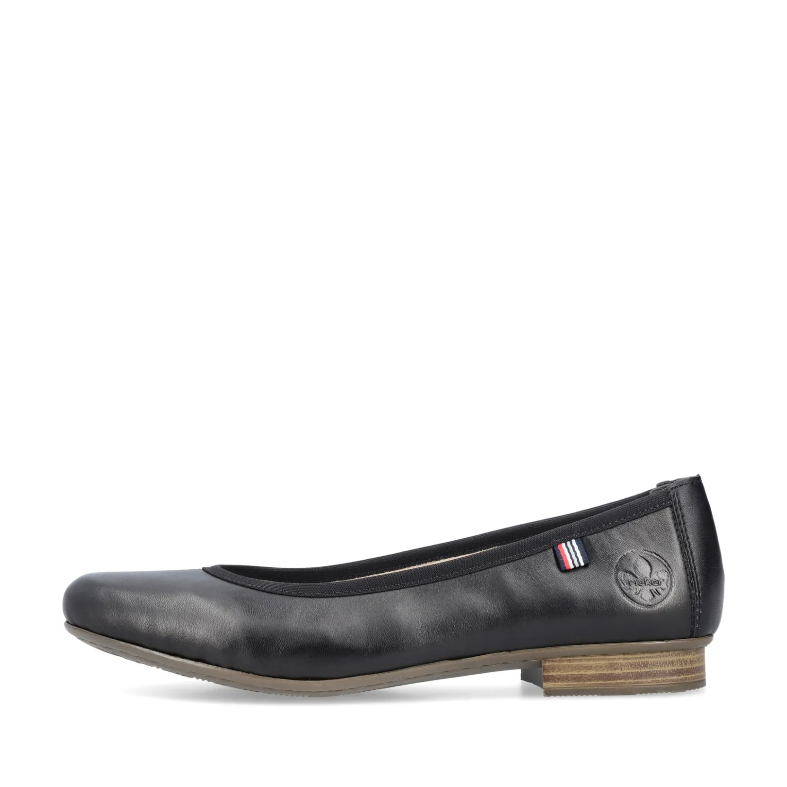 Rieker Halbschuhe & Slipper | Loafer & Ballerinas<Damen Ballerinas glanz Schwarz