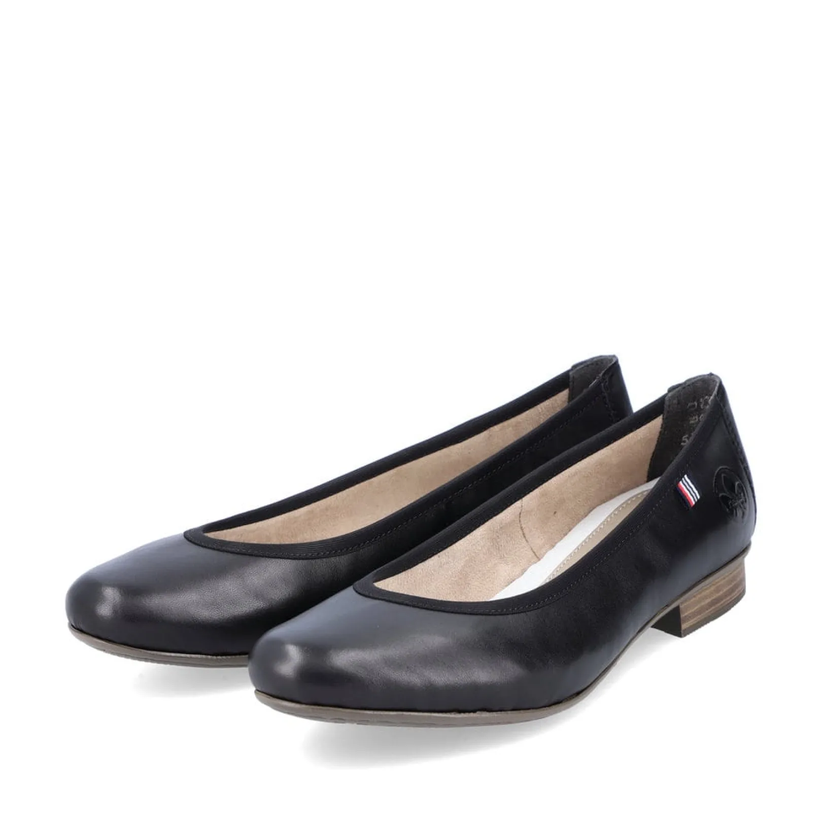 Rieker Halbschuhe & Slipper | Loafer & Ballerinas<Damen Ballerinas glanz Schwarz