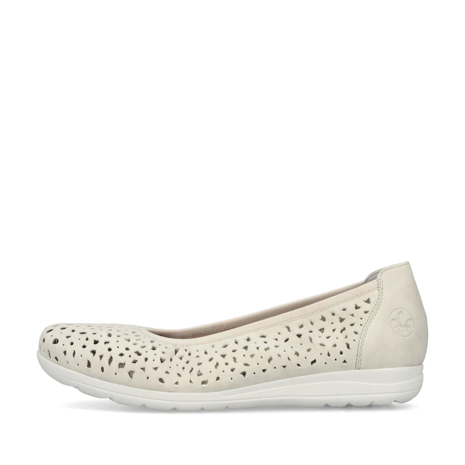 Rieker Halbschuhe & Slipper | Loafer & Ballerinas<Damen Ballerinas helll Beige