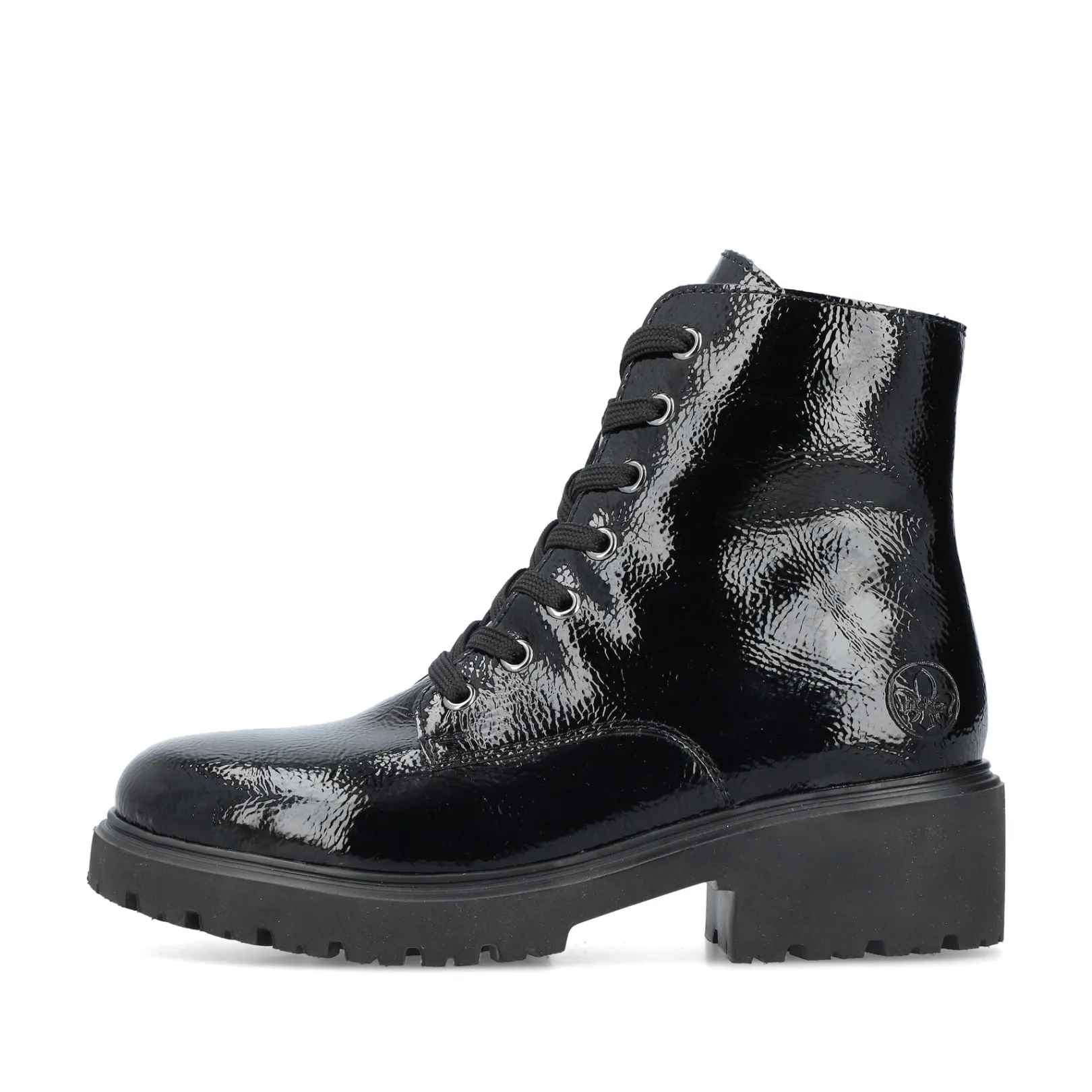 Rieker Biker Boots | Stiefeletten & Boots<Damen Biker Boots glanz Schwarz