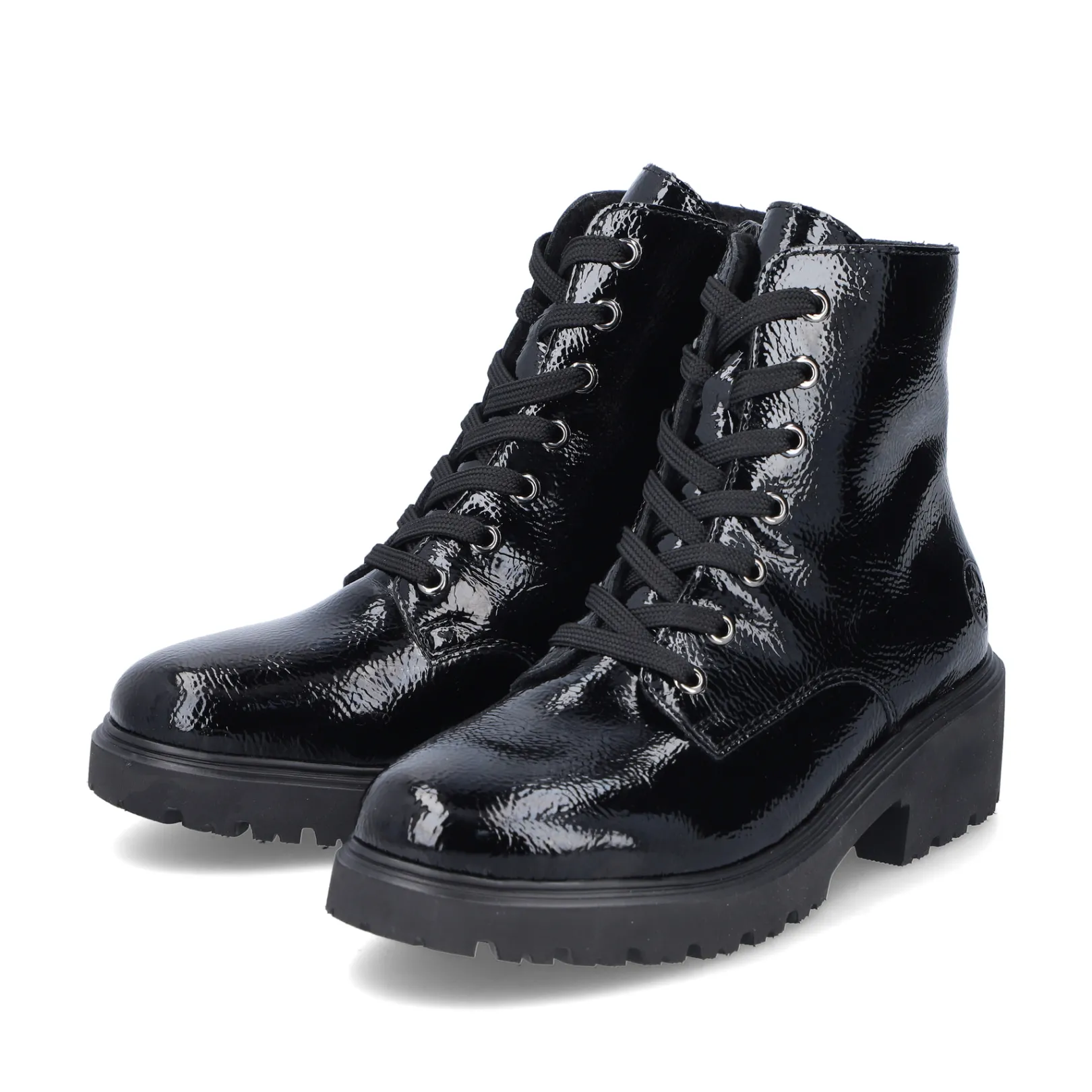 Rieker Biker Boots | Stiefeletten & Boots<Damen Biker Boots glanz Schwarz