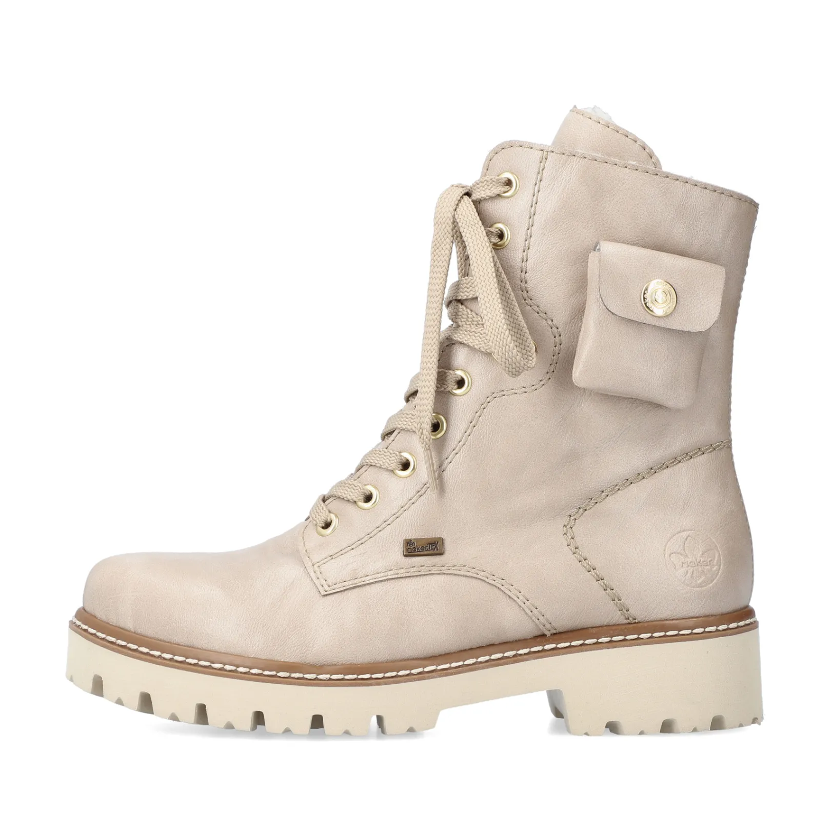 Rieker Biker Boots | Stiefeletten & Boots<Damen Biker Boots hell Beige