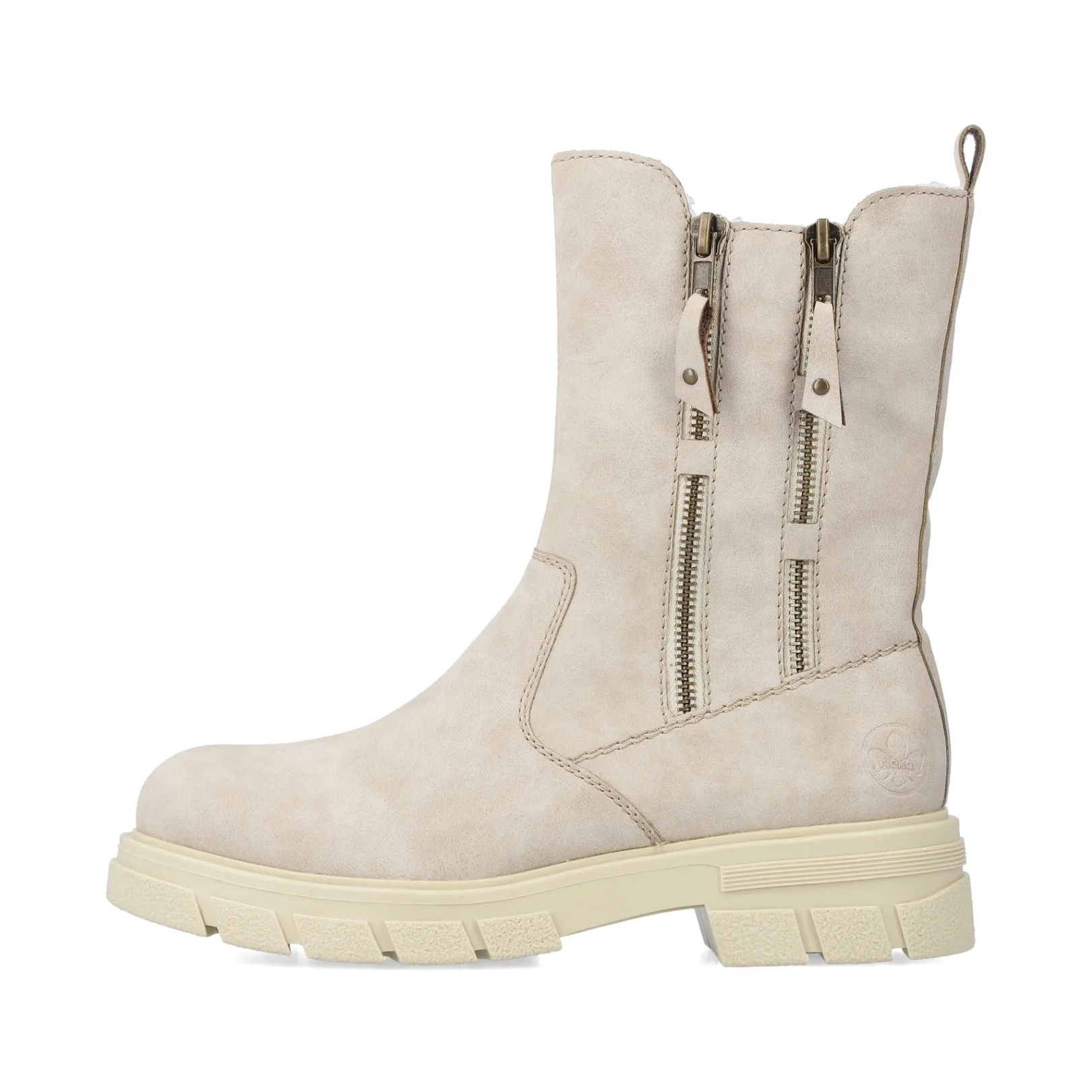 Rieker Biker Boots | Stiefeletten & Boots<Damen Biker Boots hell Beige