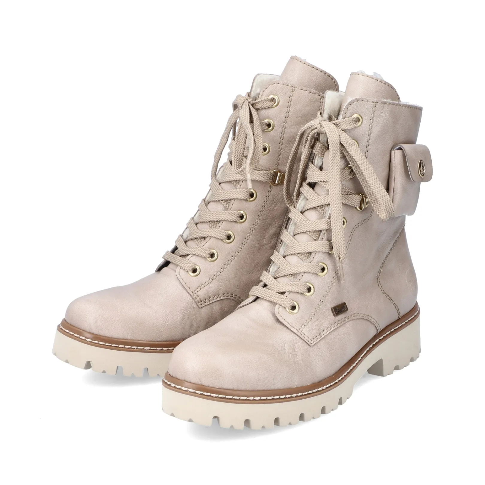 Rieker Biker Boots | Stiefeletten & Boots<Damen Biker Boots hell Beige