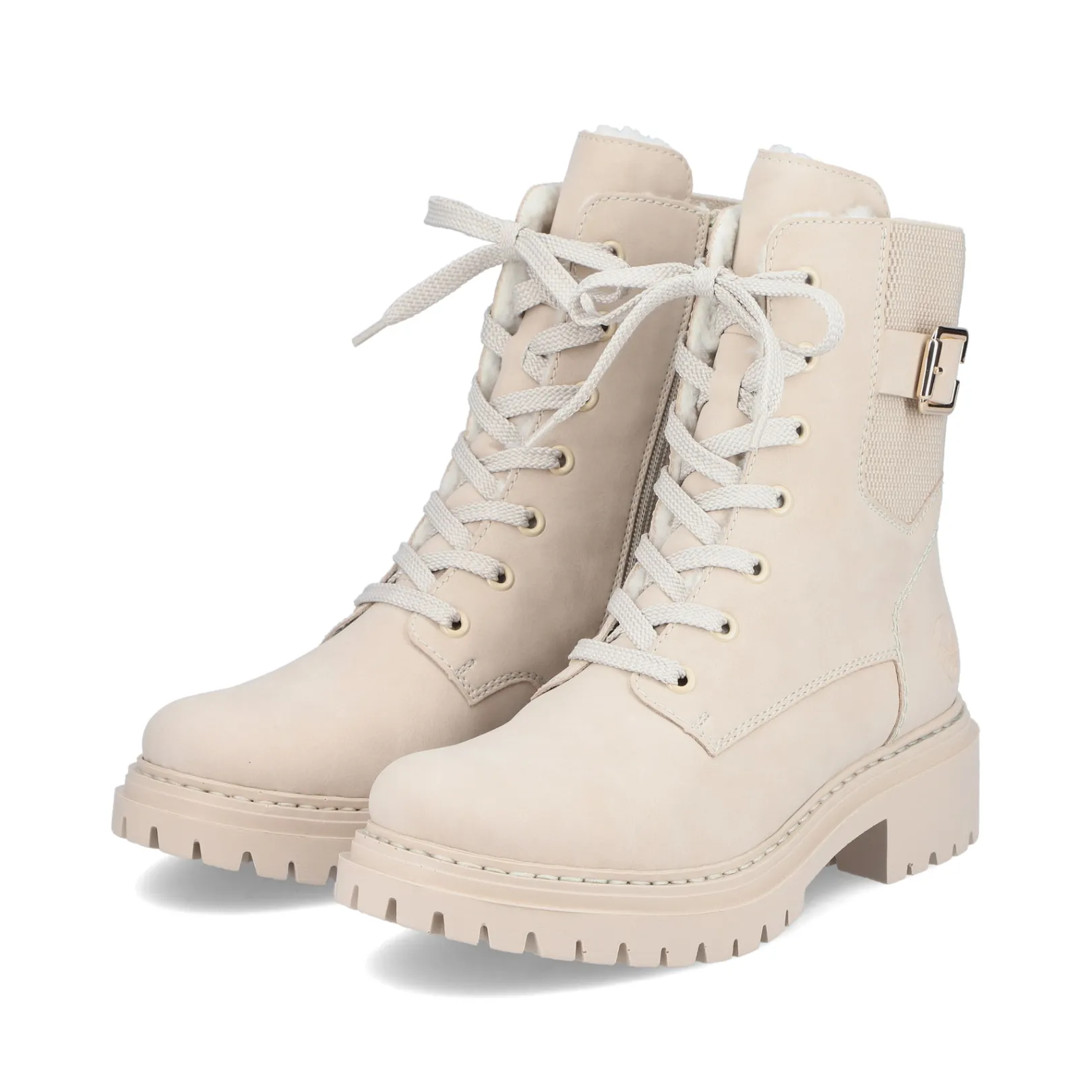 Rieker Biker Boots | Stiefeletten & Boots<Damen Biker Boots hell Beige