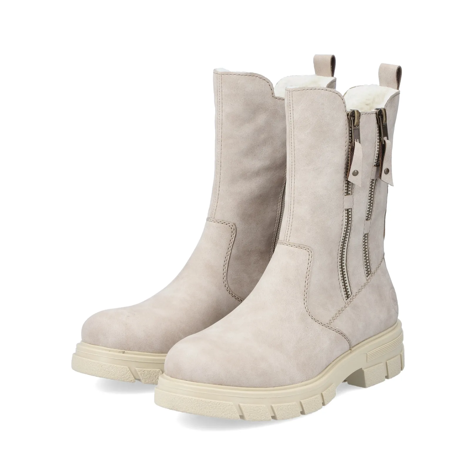 Rieker Biker Boots | Stiefeletten & Boots<Damen Biker Boots hell Beige