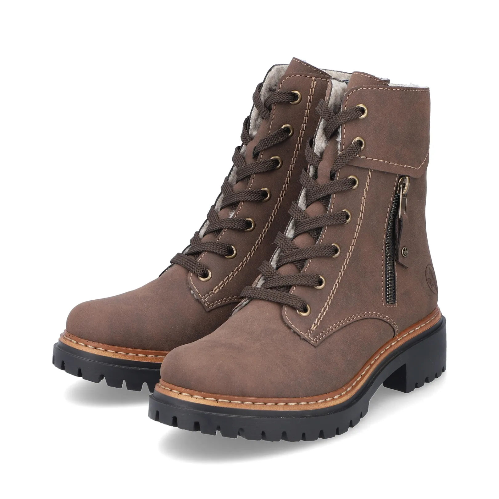 Rieker Biker Boots | Stiefeletten & Boots<Damen Biker Boots holz Braun