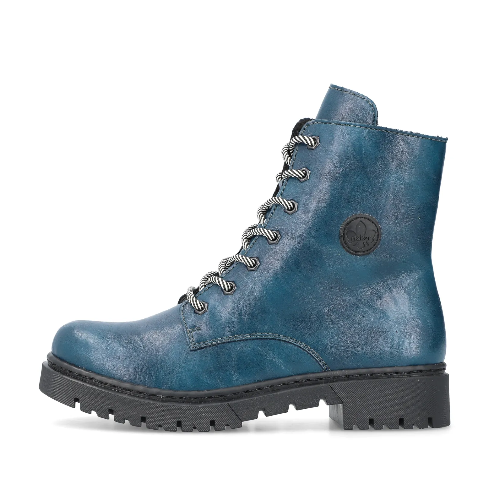 Rieker Biker Boots | Stiefeletten & Boots<Damen Biker Boots petrol Blau