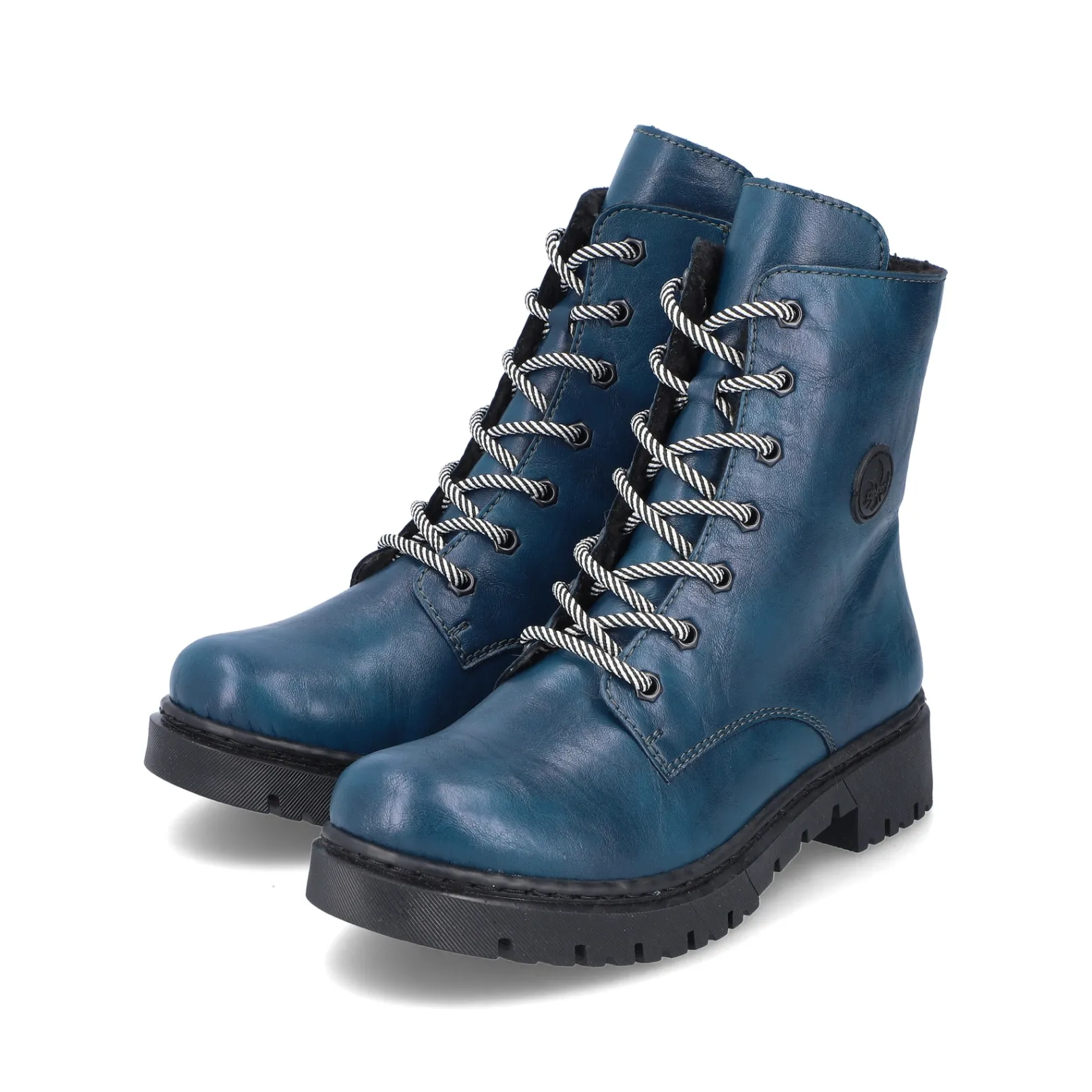 Rieker Biker Boots | Stiefeletten & Boots<Damen Biker Boots petrol Blau