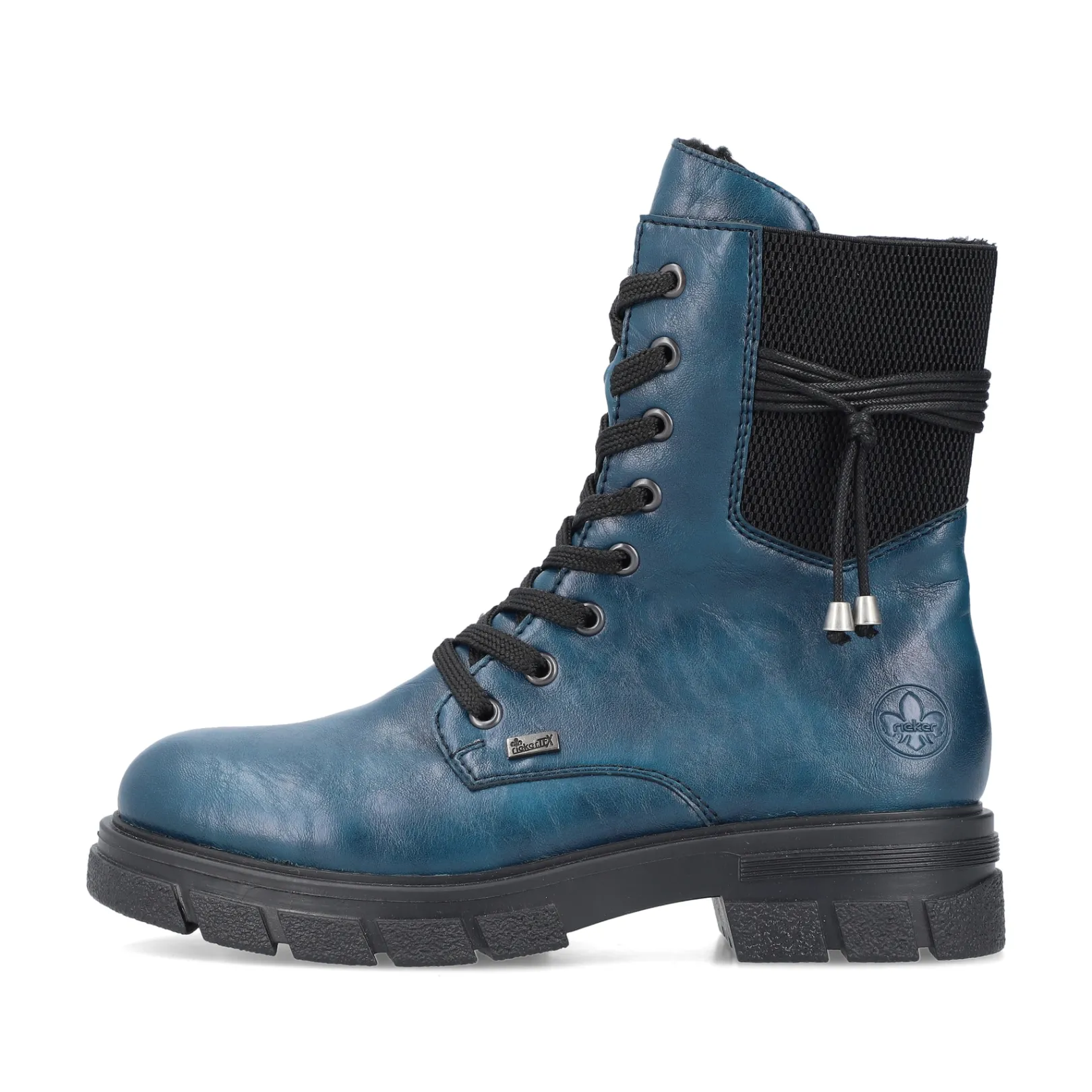 Rieker Biker Boots | Stiefeletten & Boots<Damen Biker Boots petrol-schwarz Blau