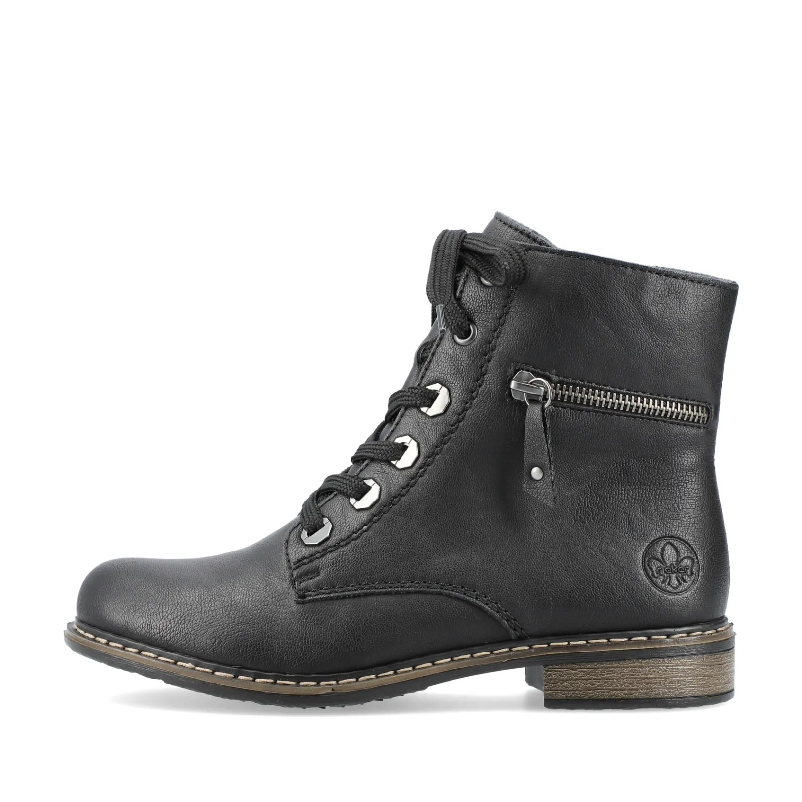 Rieker Biker Boots | Stiefeletten & Boots<Damen Biker Boots tief Schwarz