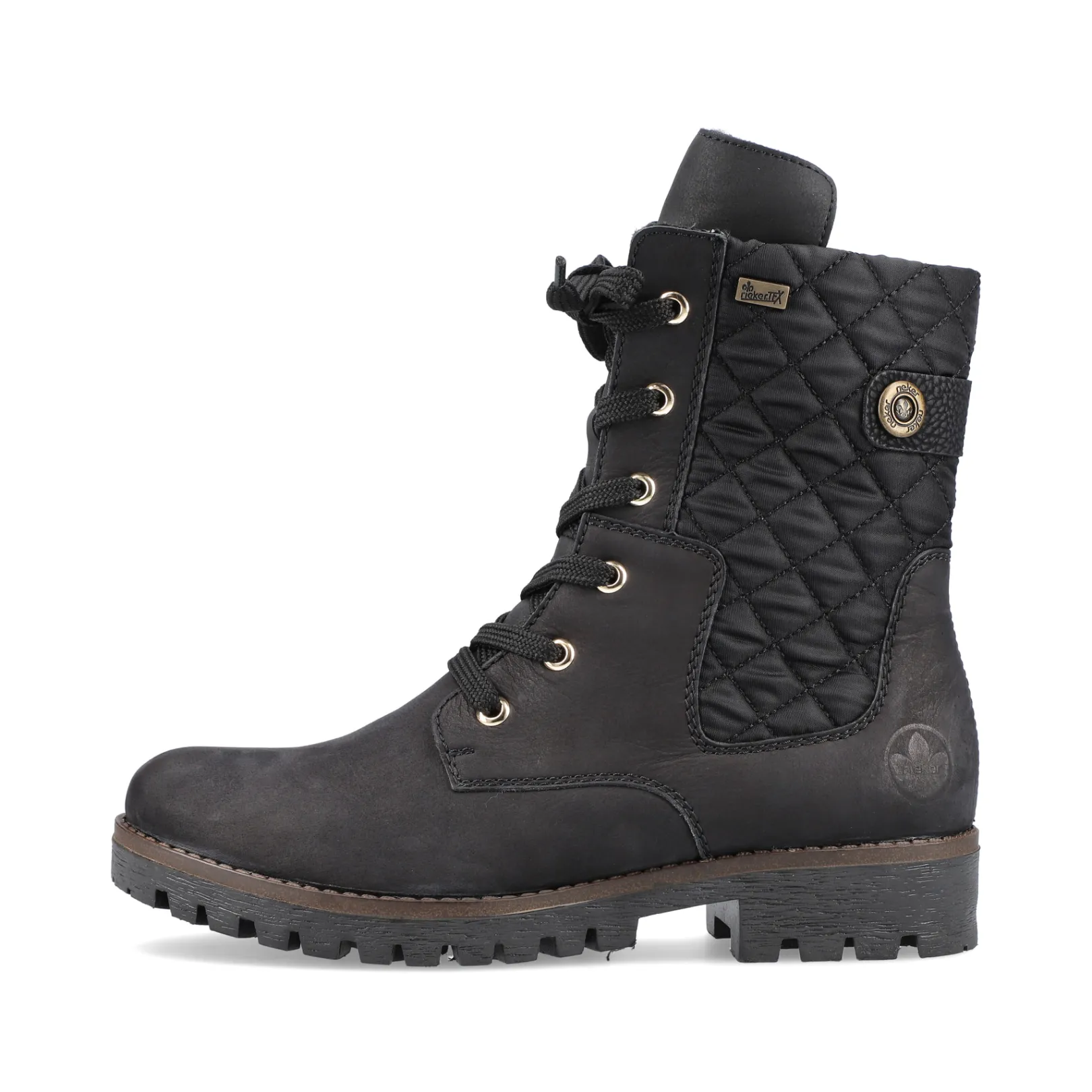 Rieker Biker Boots | Stiefeletten & Boots<Damen Biker Boots tief Schwarz