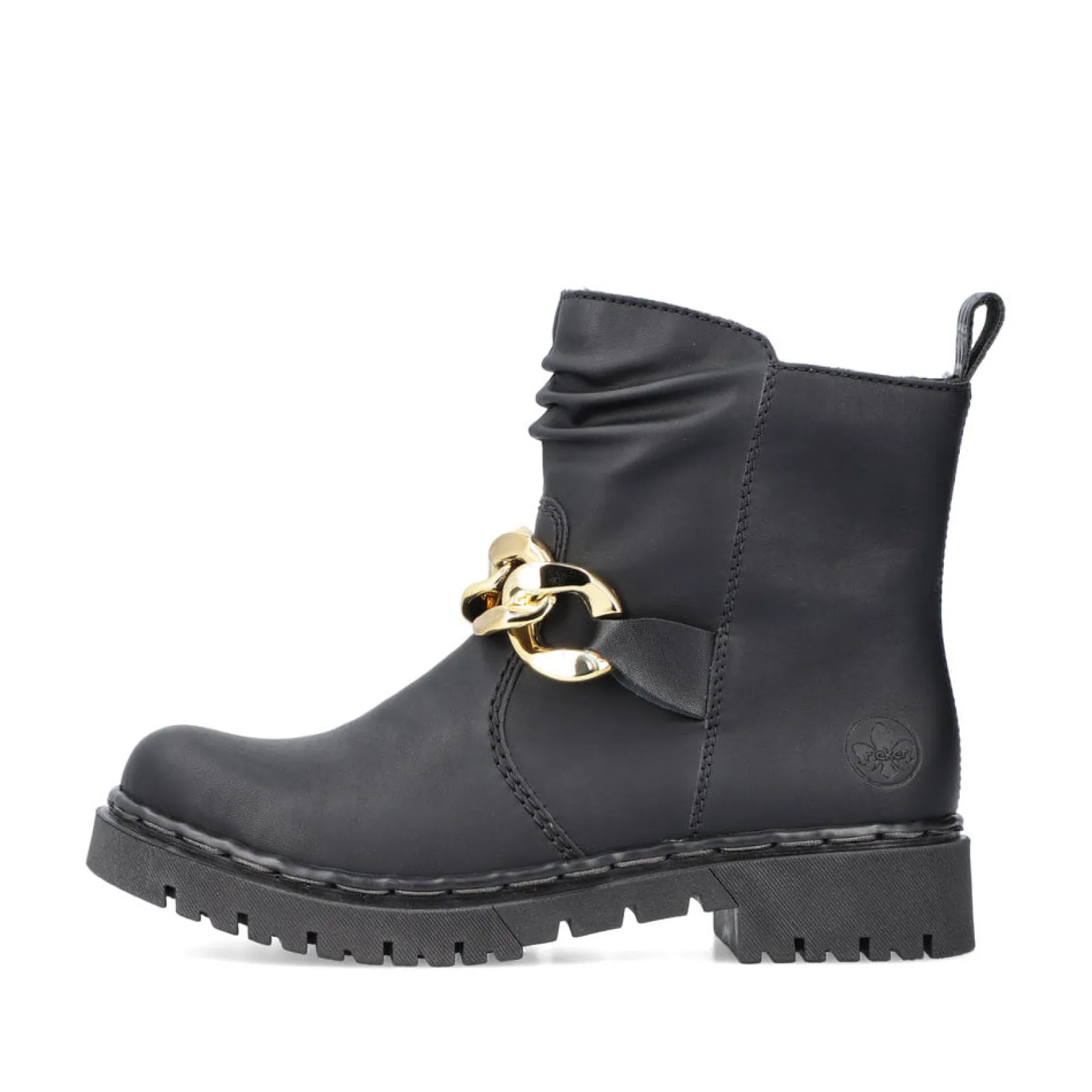 Rieker Biker Boots | Stiefeletten & Boots<Damen Biker Boots tief Schwarz