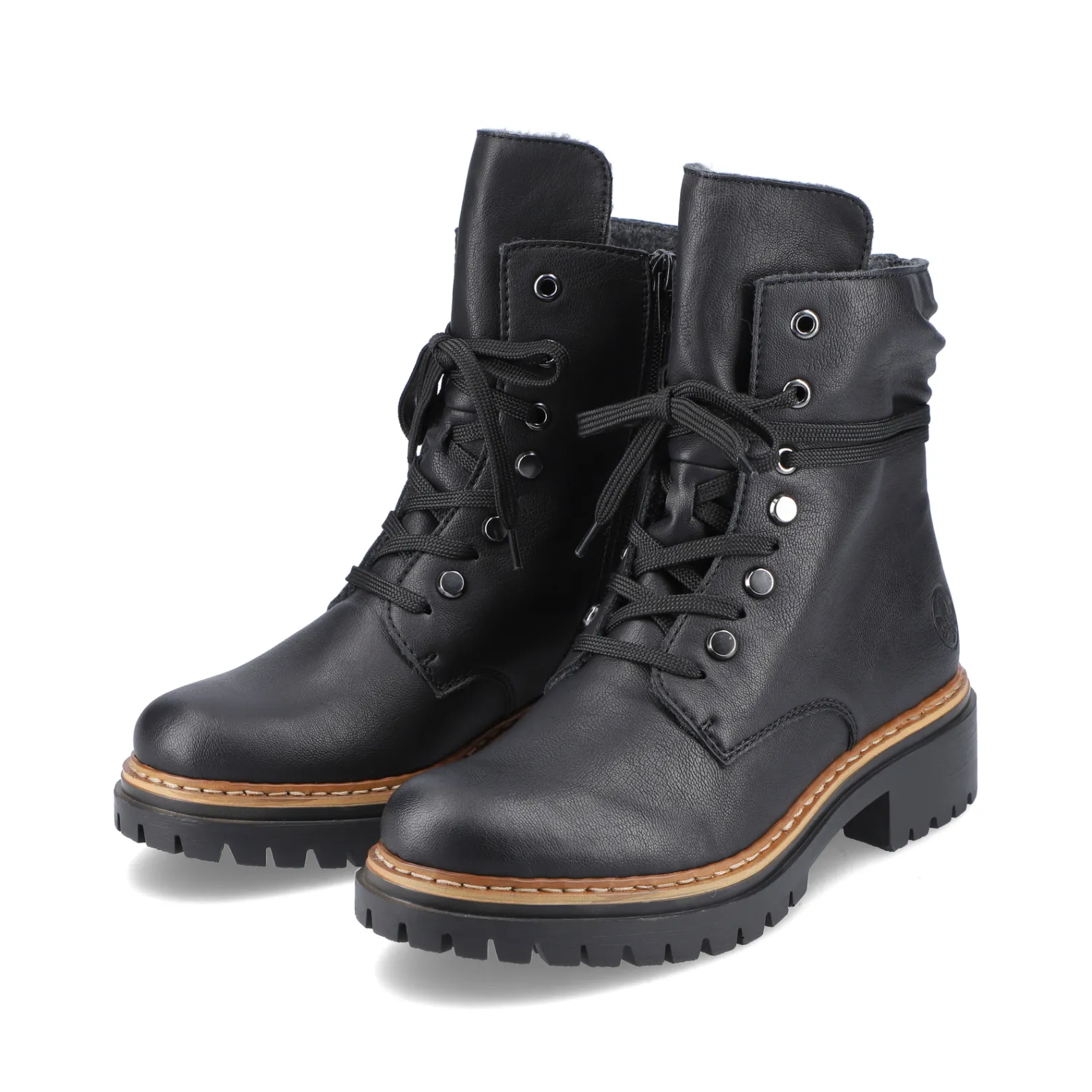 Rieker Biker Boots | Stiefeletten & Boots<Damen Biker Boots tief Schwarz