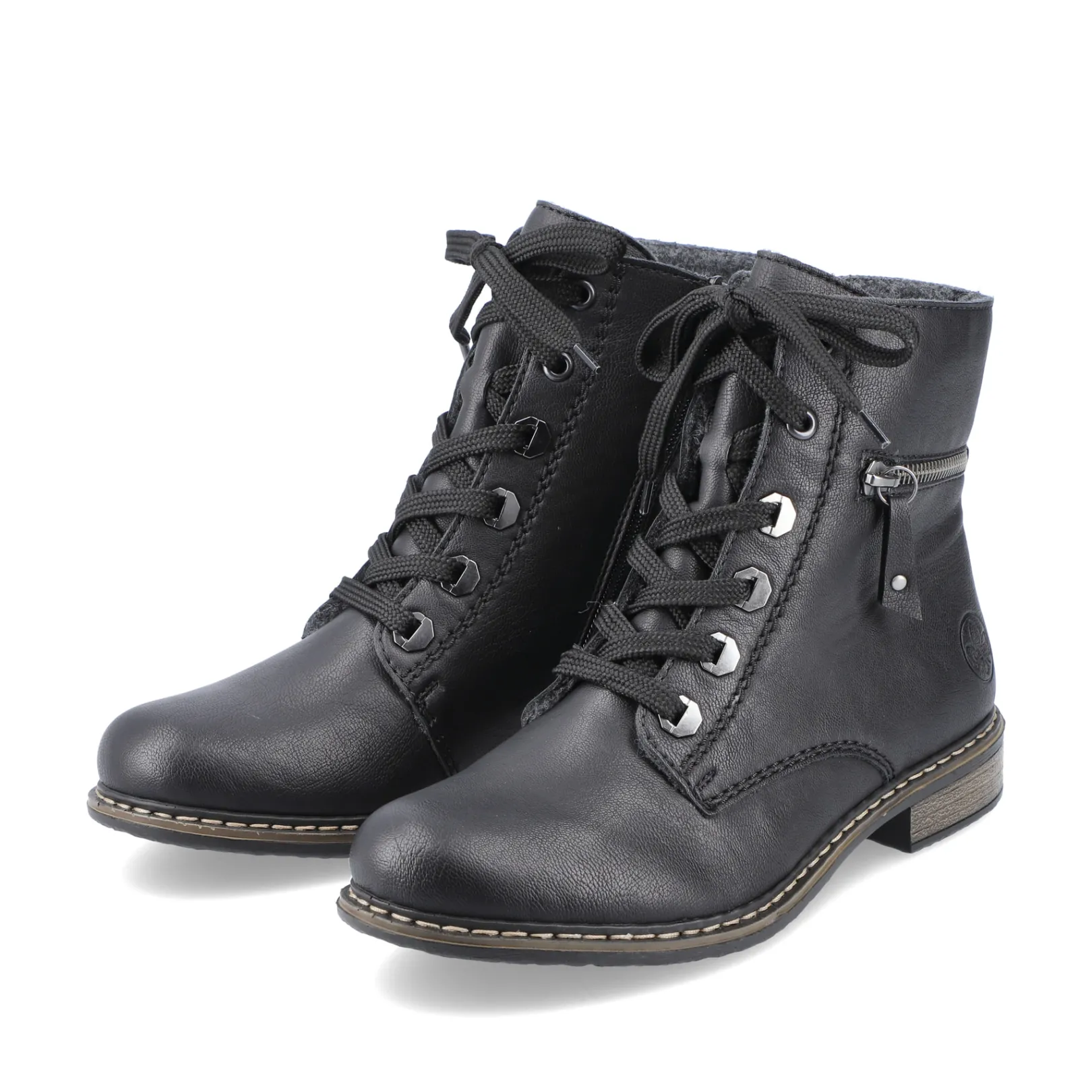 Rieker Biker Boots | Stiefeletten & Boots<Damen Biker Boots tief Schwarz