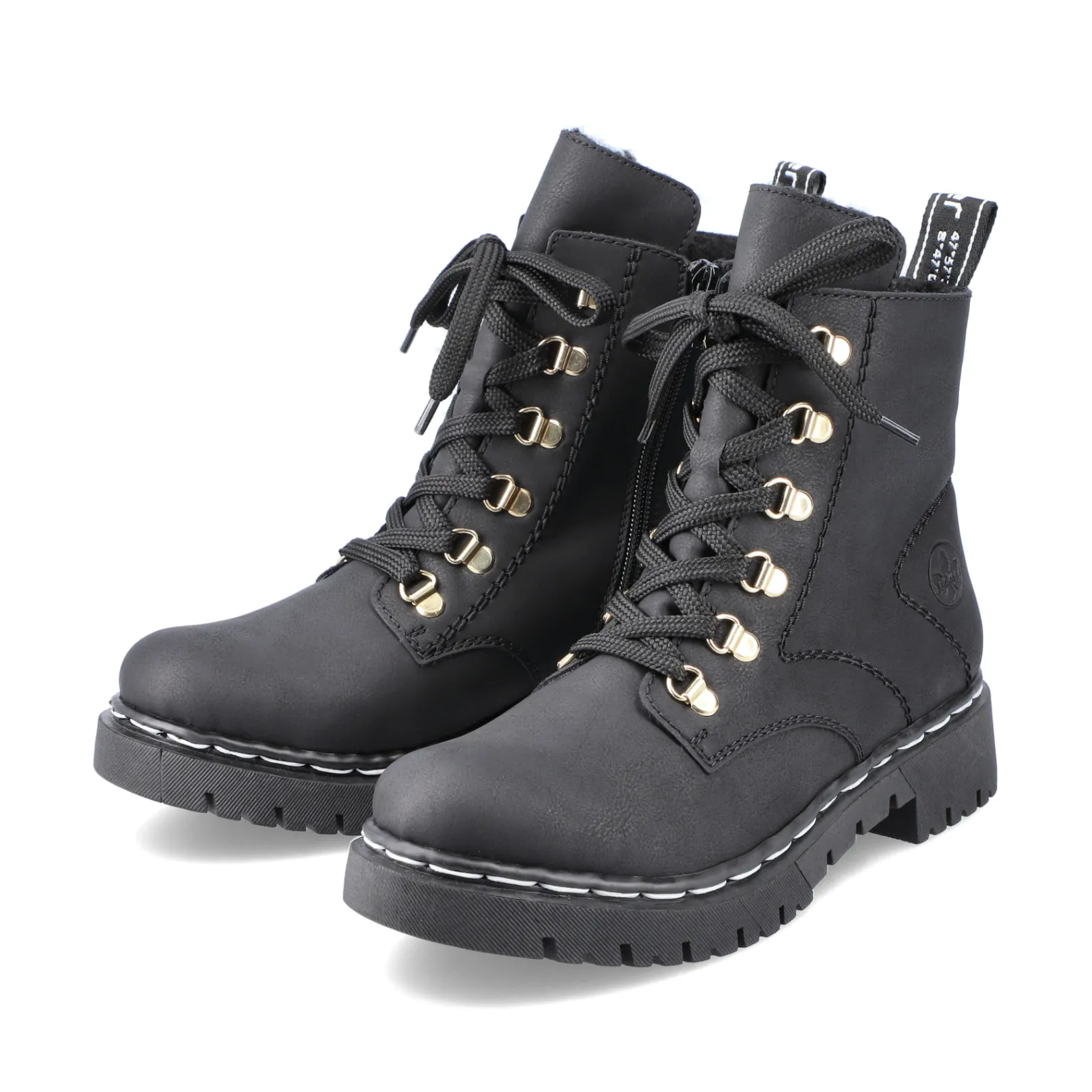 Rieker Biker Boots | Stiefeletten & Boots<Damen Biker Boots tief Schwarz