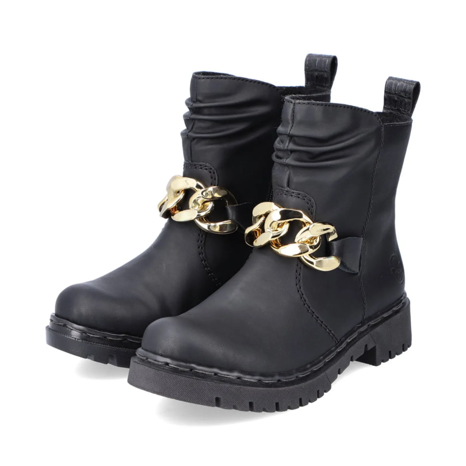 Rieker Biker Boots | Stiefeletten & Boots<Damen Biker Boots tief Schwarz