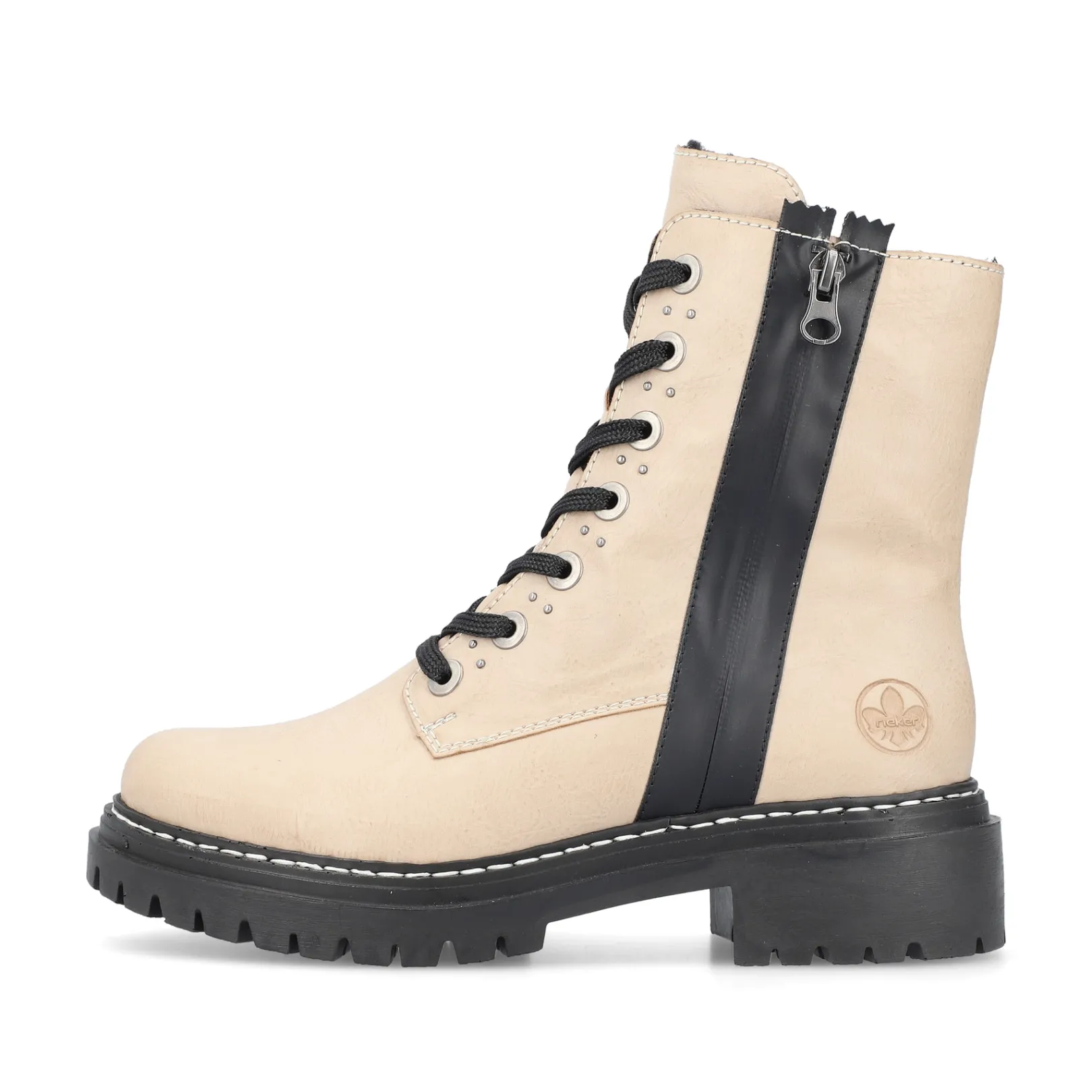 Rieker Biker Boots | Stiefeletten & Boots<Damen Biker Boots vanille Beige