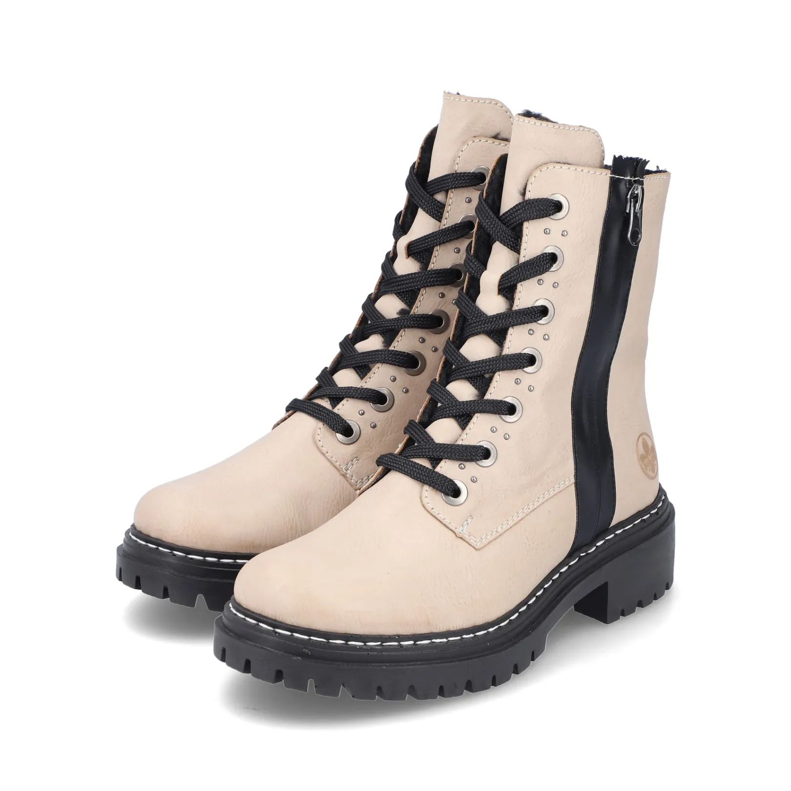 Rieker Biker Boots | Stiefeletten & Boots<Damen Biker Boots vanille Beige