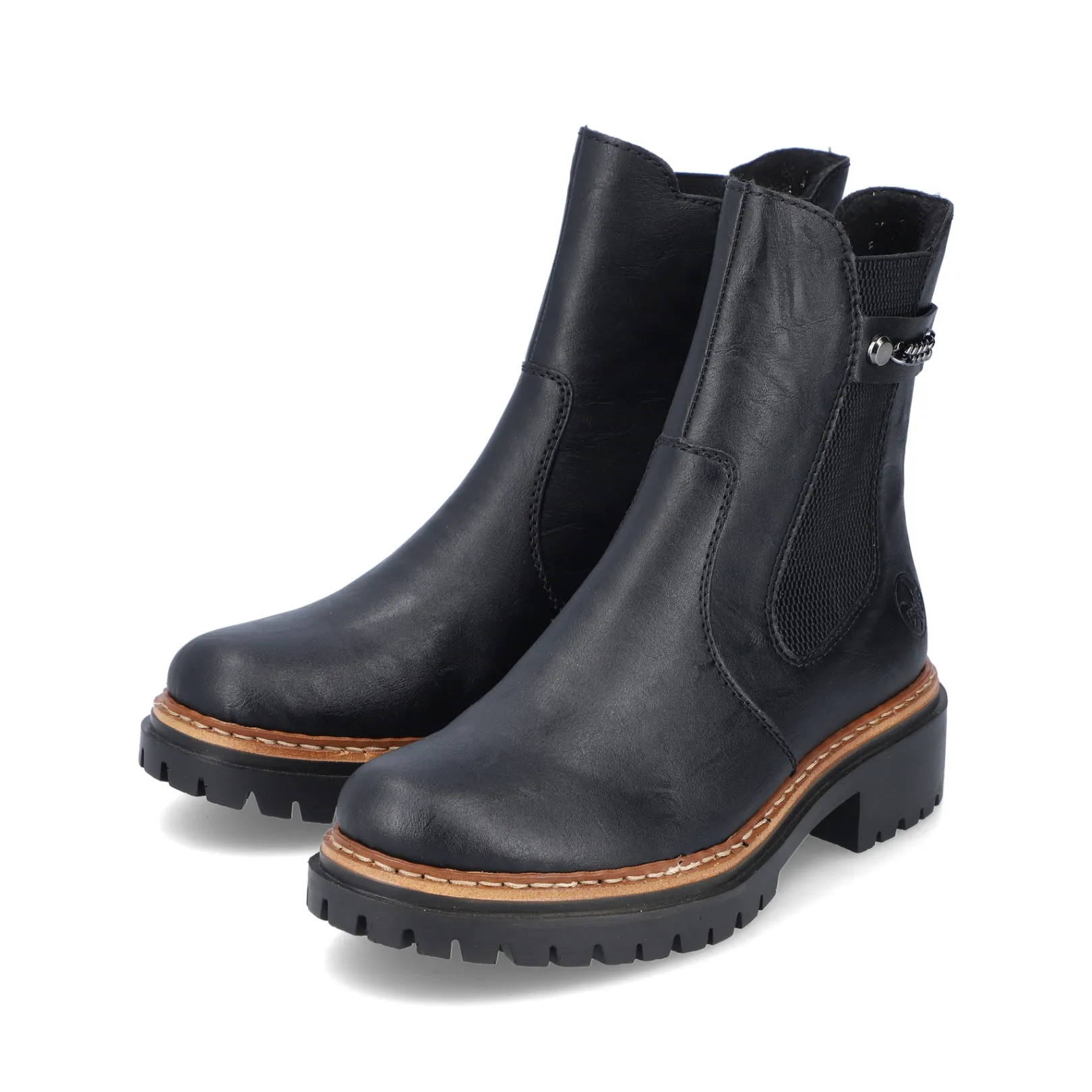 Rieker Chelsea Boots | Stiefeletten & Boots<Damen Chelsea Boots asphalt Schwarz