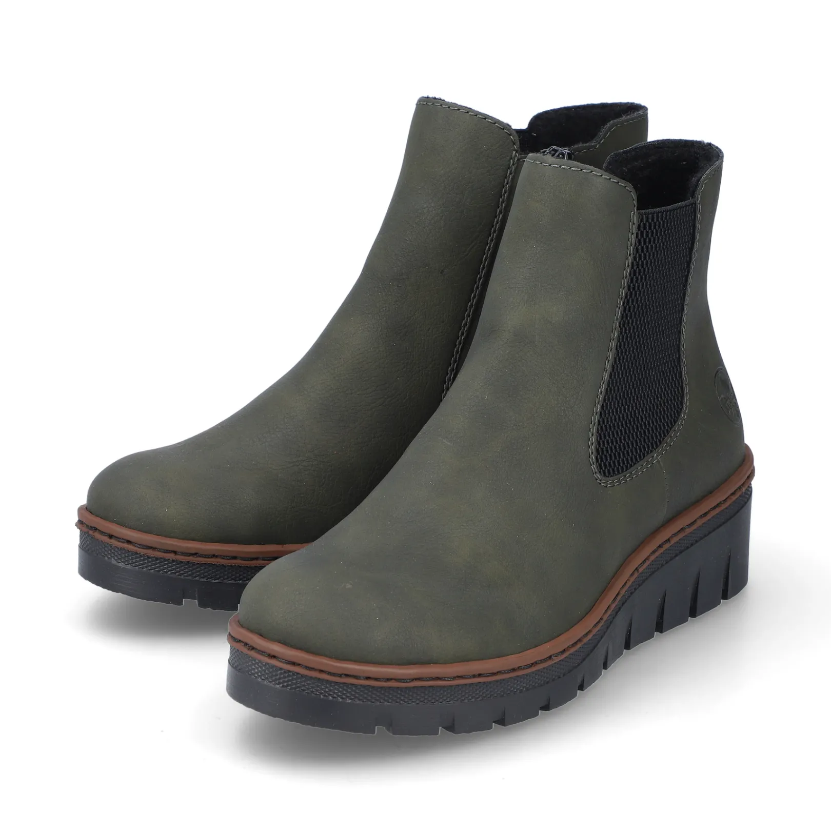 Rieker Chelsea Boots | Stiefeletten & Boots<Damen Chelsea Boots grau-schwarz Grün