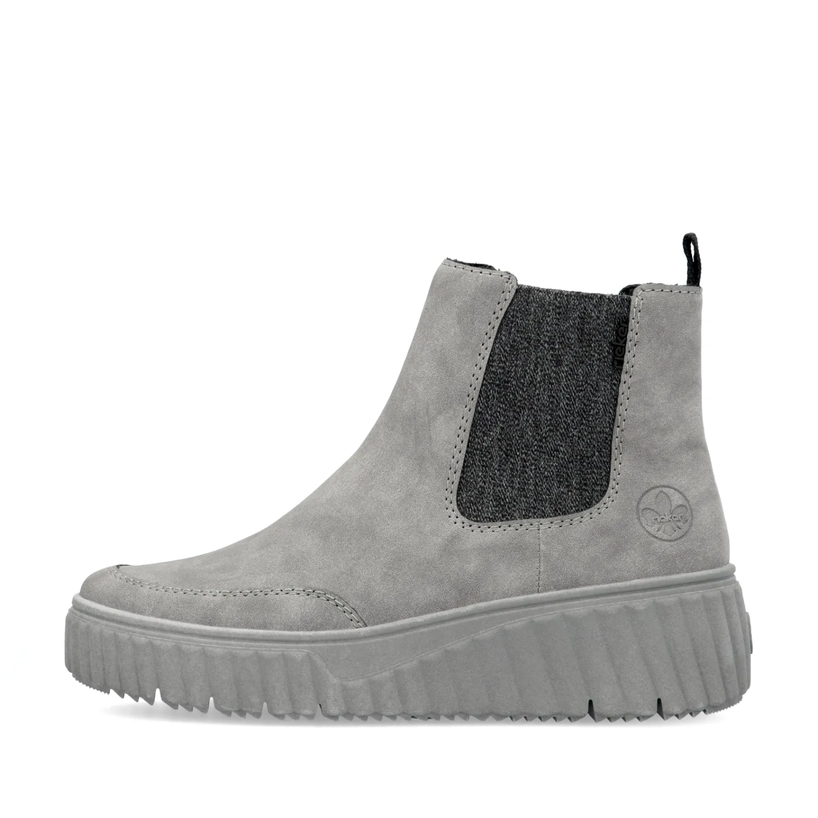 Rieker Stiefeletten & Boots | Chelsea Boots<Damen Chelsea Boots mond Grau