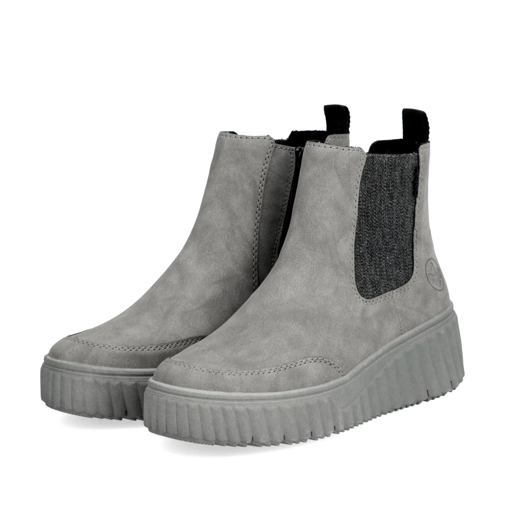 Rieker Stiefeletten & Boots | Chelsea Boots<Damen Chelsea Boots mond Grau