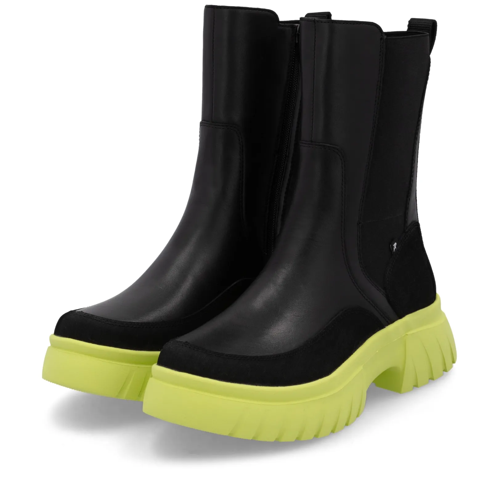 Rieker Chelsea Boots | Stiefeletten & Boots<Damen Chelsea Boots urban-neongrün Schwarz