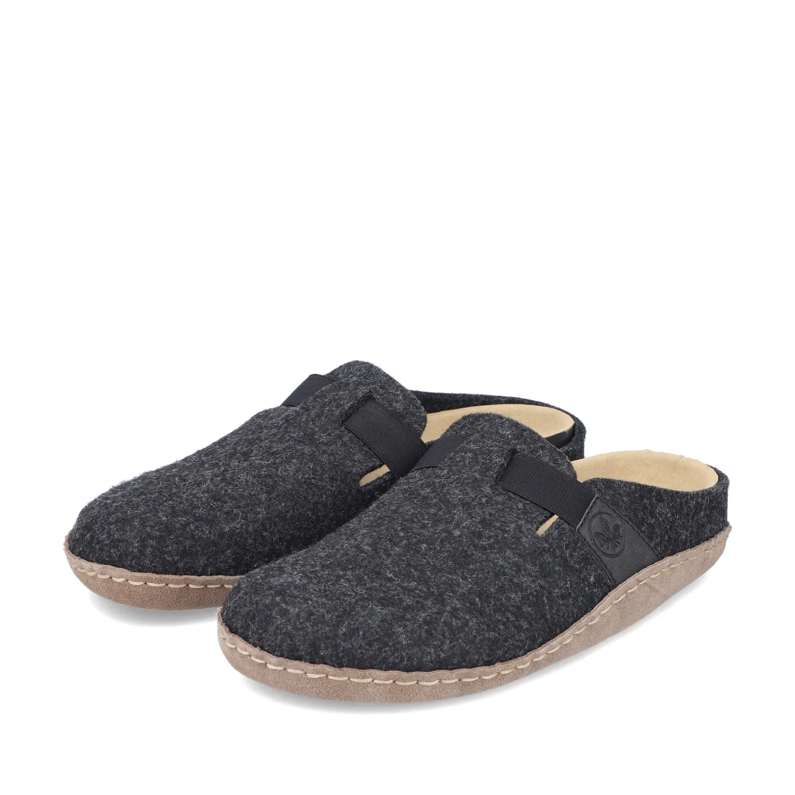 Rieker Pantoletten & Hausschuhe | Halbschuhe & Slipper<Damen Clogs asphalt Schwarz