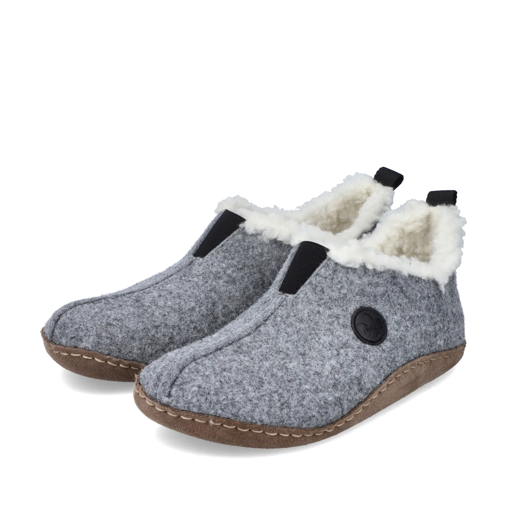 Rieker Pantoletten & Hausschuhe | Halbschuhe & Slipper<Damen Clogs granit Grau