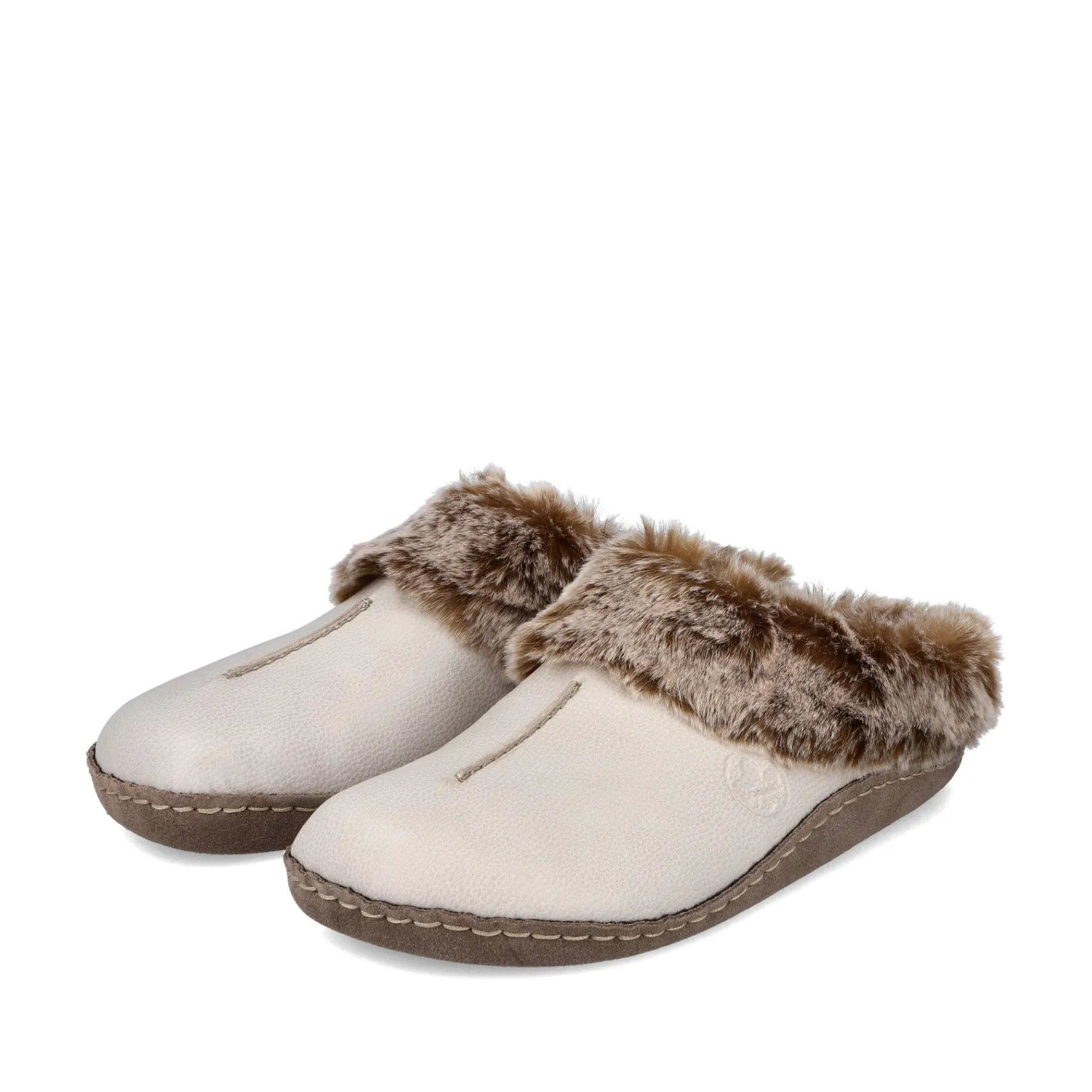 Rieker Pantoletten & Hausschuhe | Halbschuhe & Slipper<Damen Clogs hell Beige