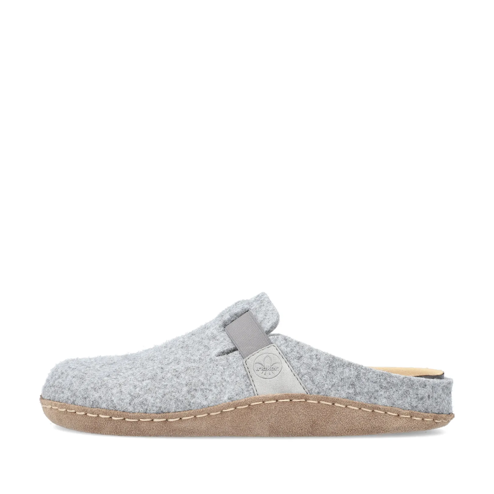 Rieker Pantoletten & Hausschuhe | Halbschuhe & Slipper<Damen Clogs hell Grau