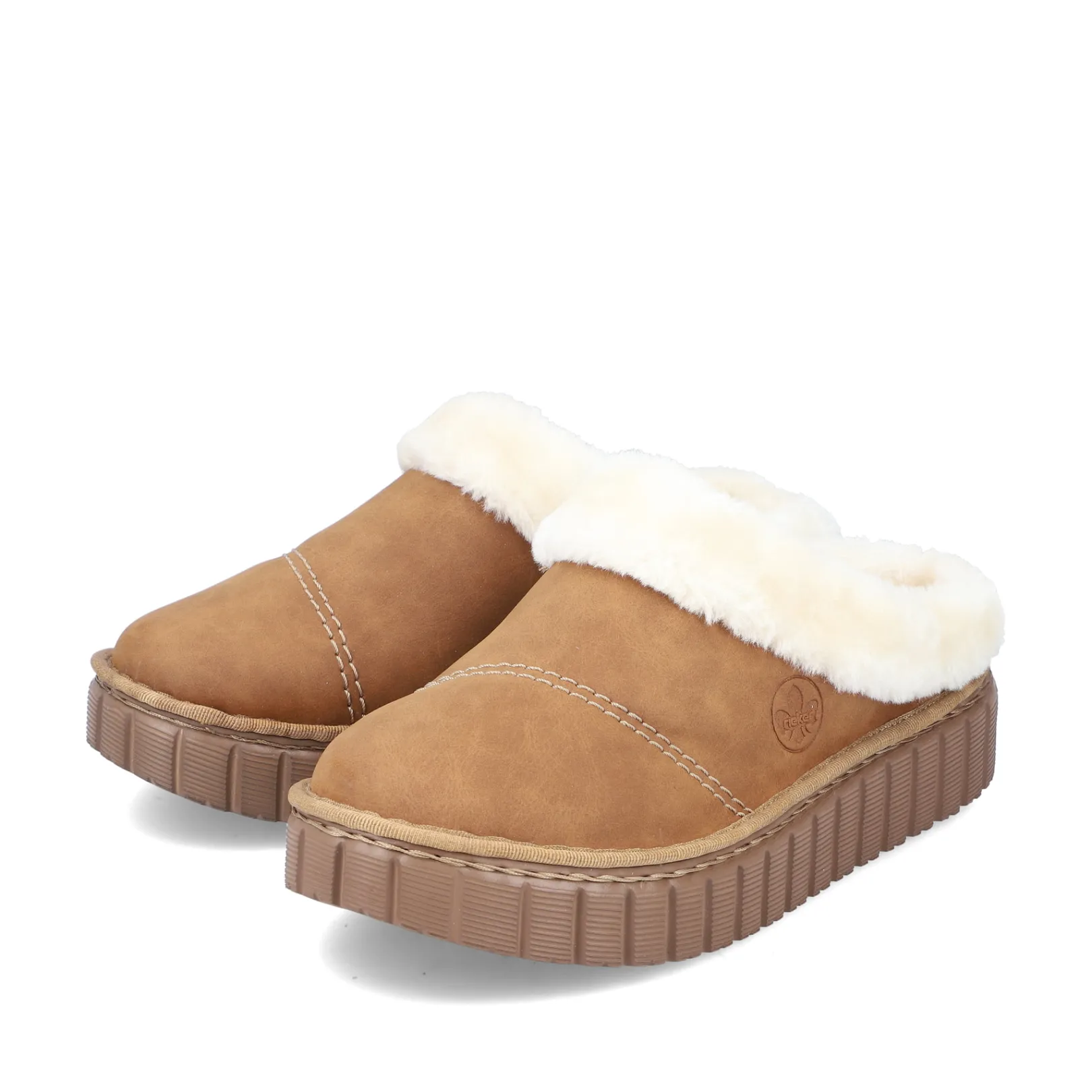 Rieker Pantoletten & Hausschuhe | Halbschuhe & Slipper<Damen Clogs karamell Braun