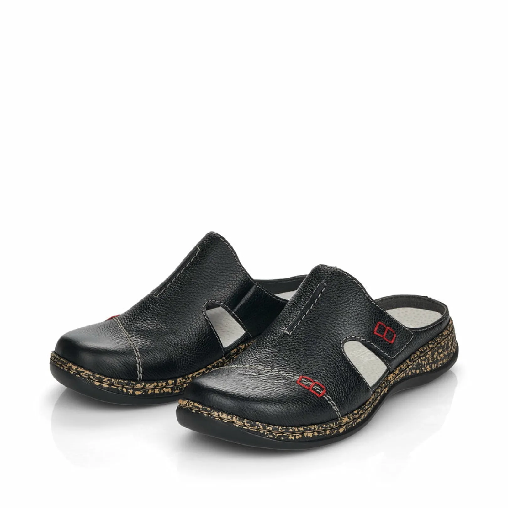 Rieker Pantoletten & Hausschuhe | Halbschuhe & Slipper<Damen Clogs nacht Schwarz