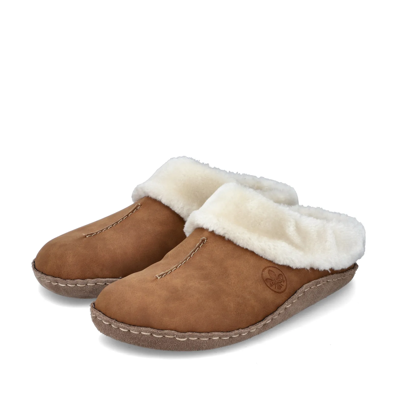 Rieker Pantoletten & Hausschuhe | Halbschuhe & Slipper<Damen Clogs nougat Braun