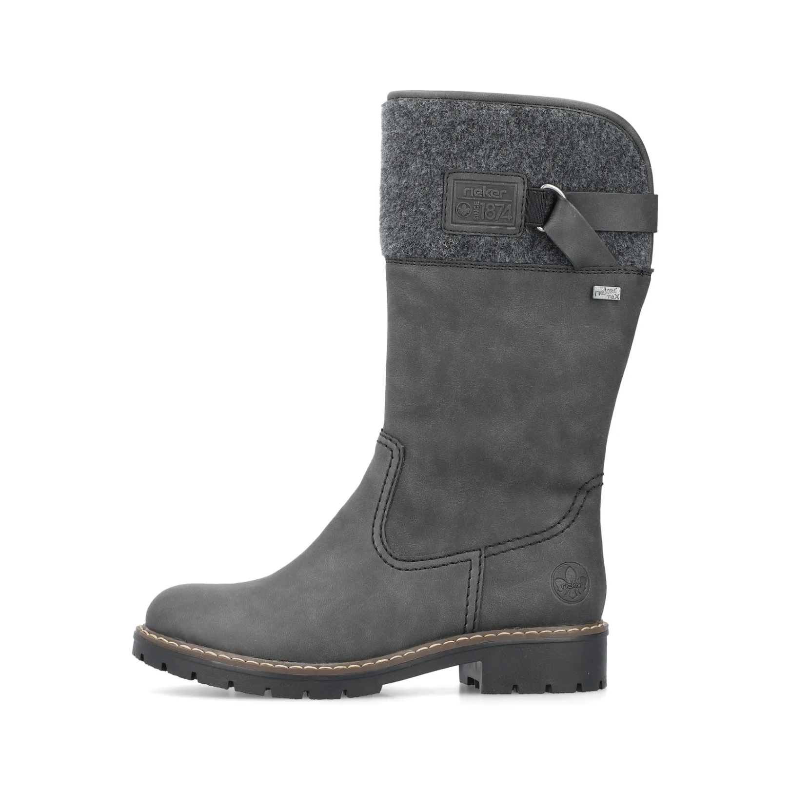 Rieker Stiefeletten & Boots<Damen Hochschaftstiefel graphit Grau