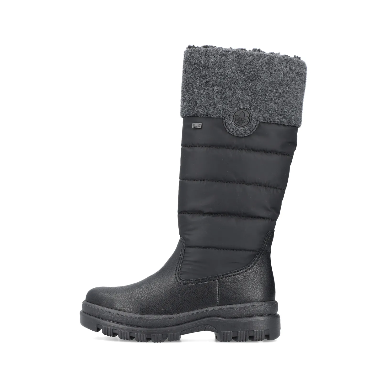 Rieker Stiefeletten & Boots<Damen Hochschaftstiefel graphit Schwarz