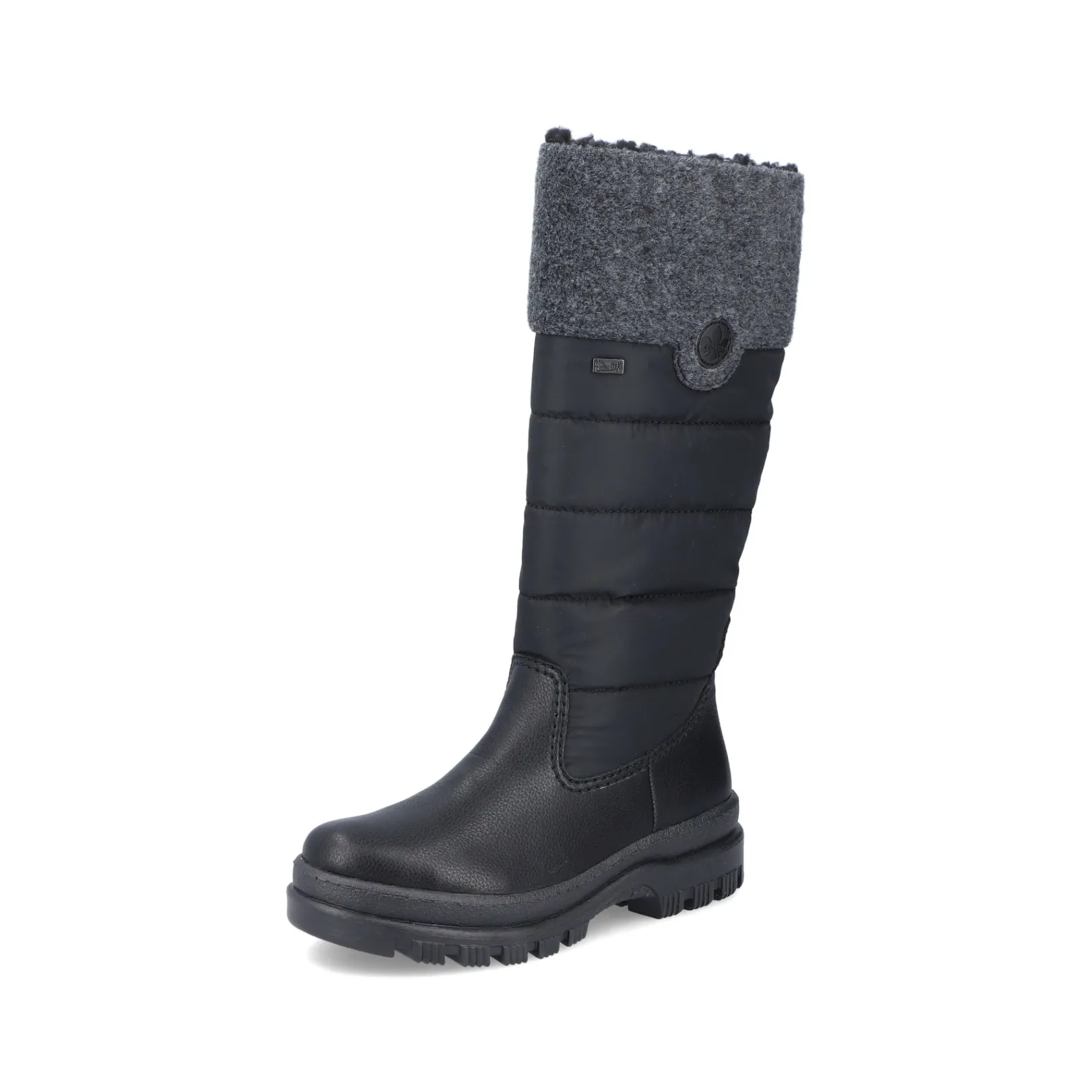 Rieker Stiefeletten & Boots<Damen Hochschaftstiefel graphit Schwarz