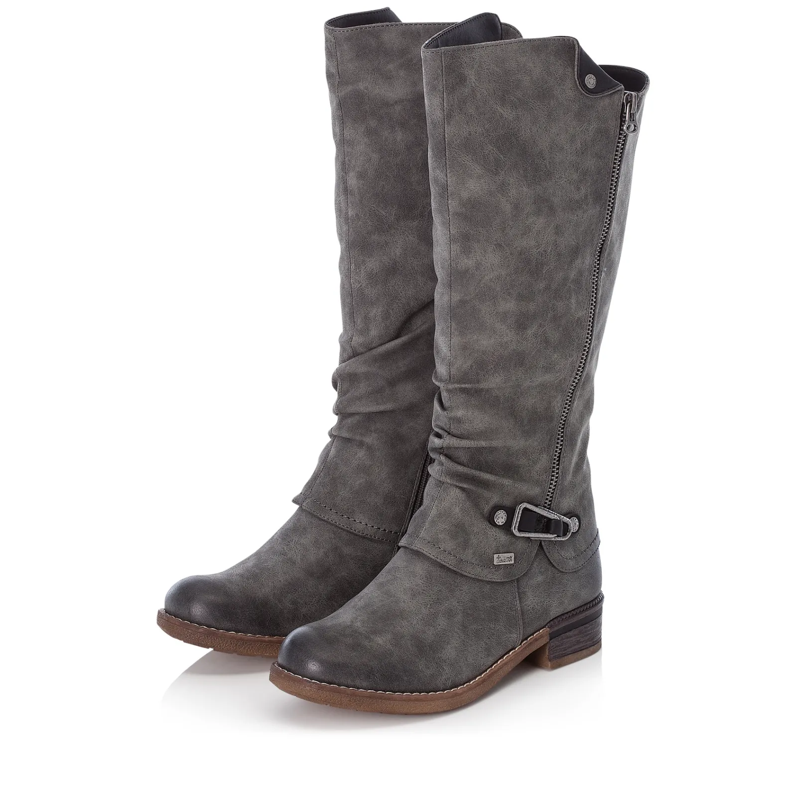 Rieker Stiefeletten & Boots<Damen Hochschaftstiefel grün Grau