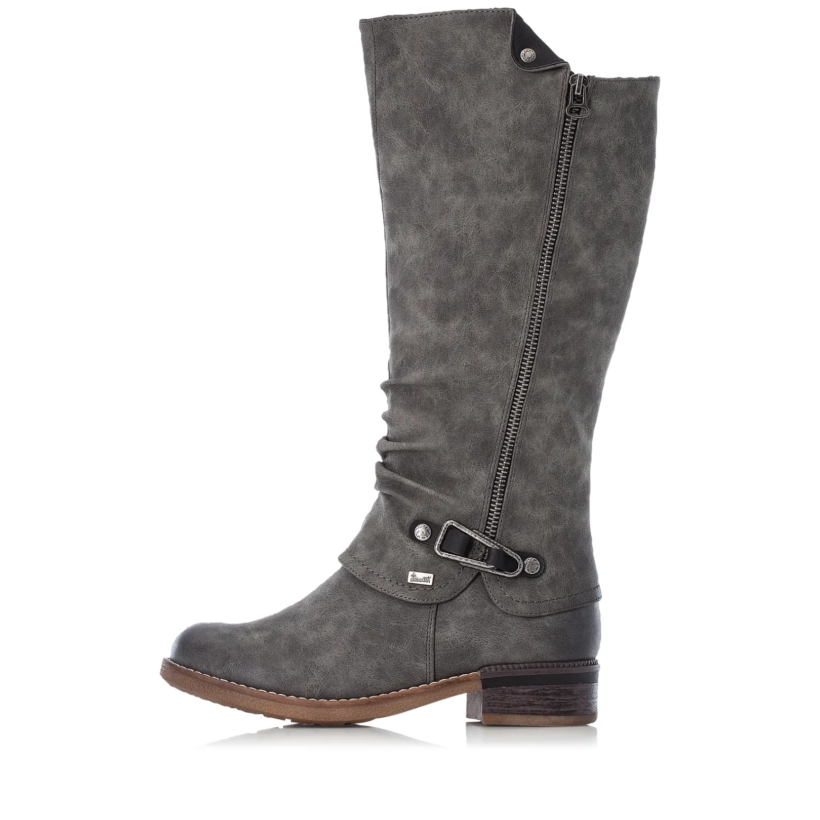 Rieker Stiefeletten & Boots<Damen Hochschaftstiefel grün Grau