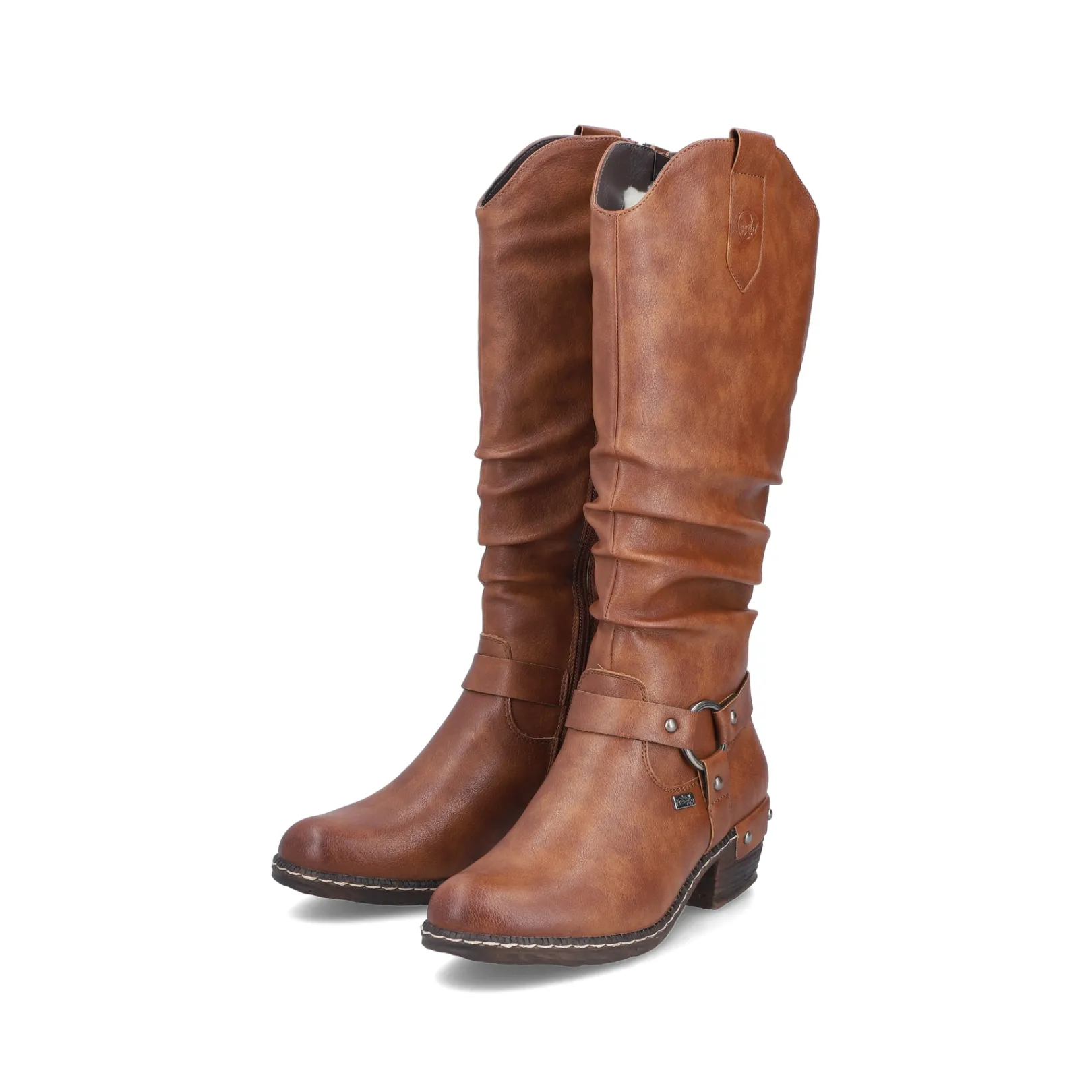 Rieker Stiefeletten & Boots<Damen Hochschaftstiefel karamell Braun