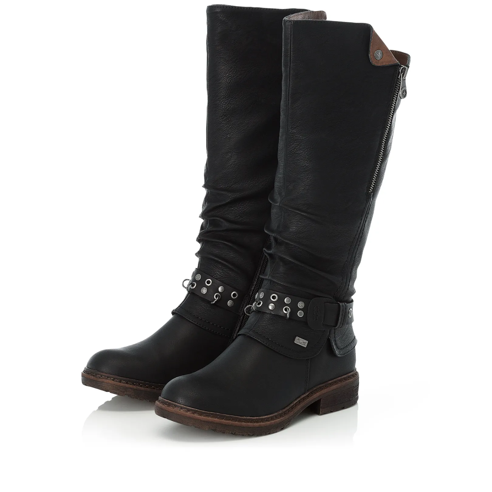 Rieker Stiefeletten & Boots<Damen Hochschaftstiefel nacht Schwarz