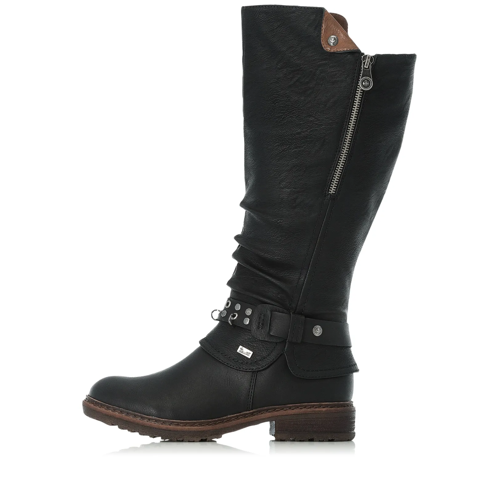 Rieker Stiefeletten & Boots<Damen Hochschaftstiefel nacht Schwarz