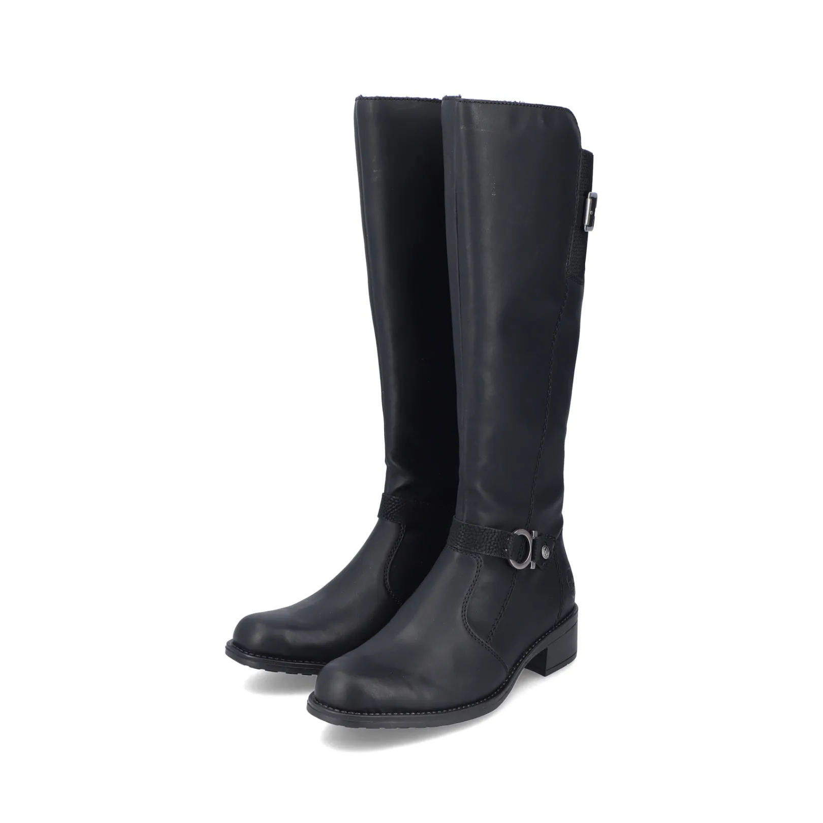 Rieker Stiefeletten & Boots<Damen Hochschaftstiefel nacht Schwarz