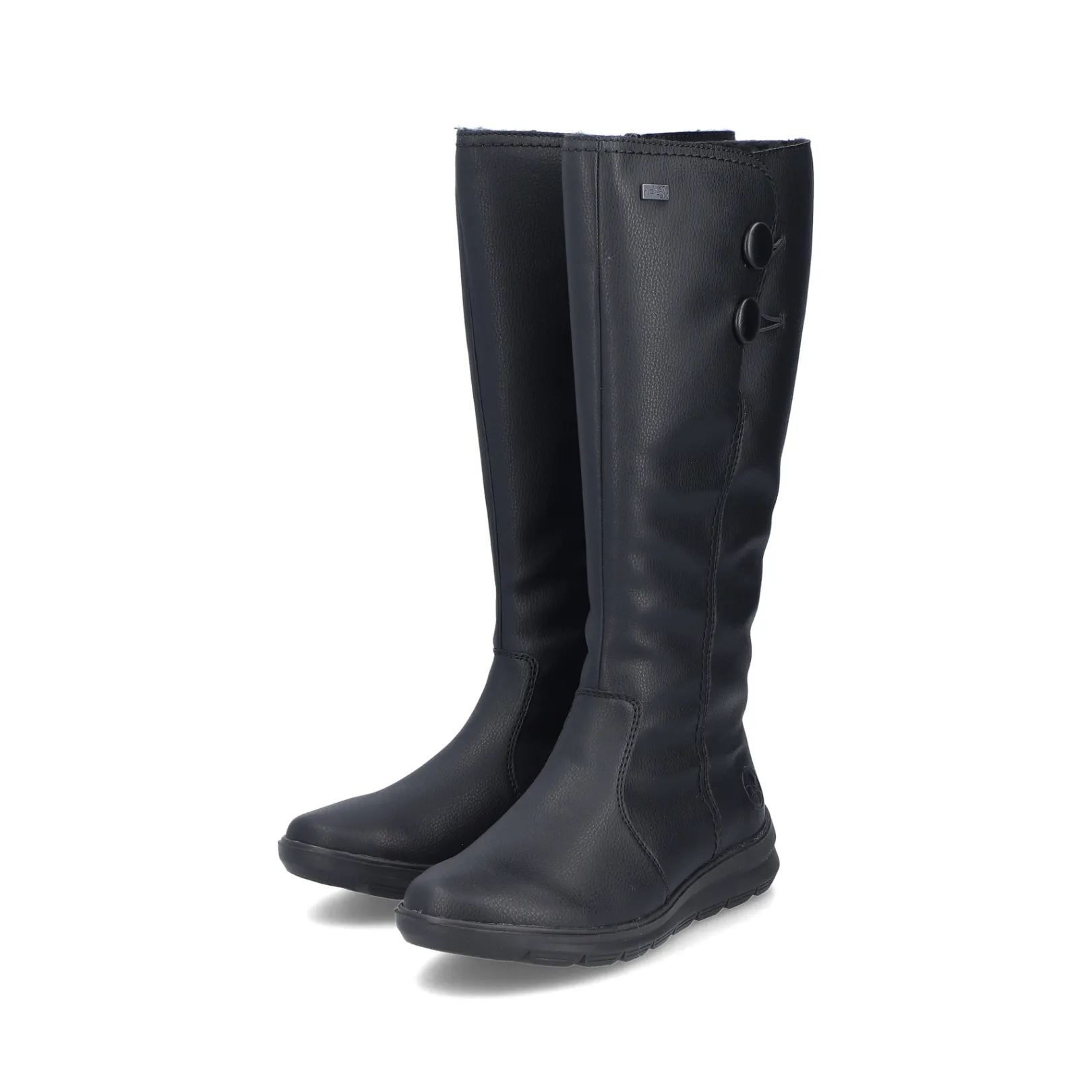 Rieker Stiefeletten & Boots<Damen Hochschaftstiefel nacht Schwarz