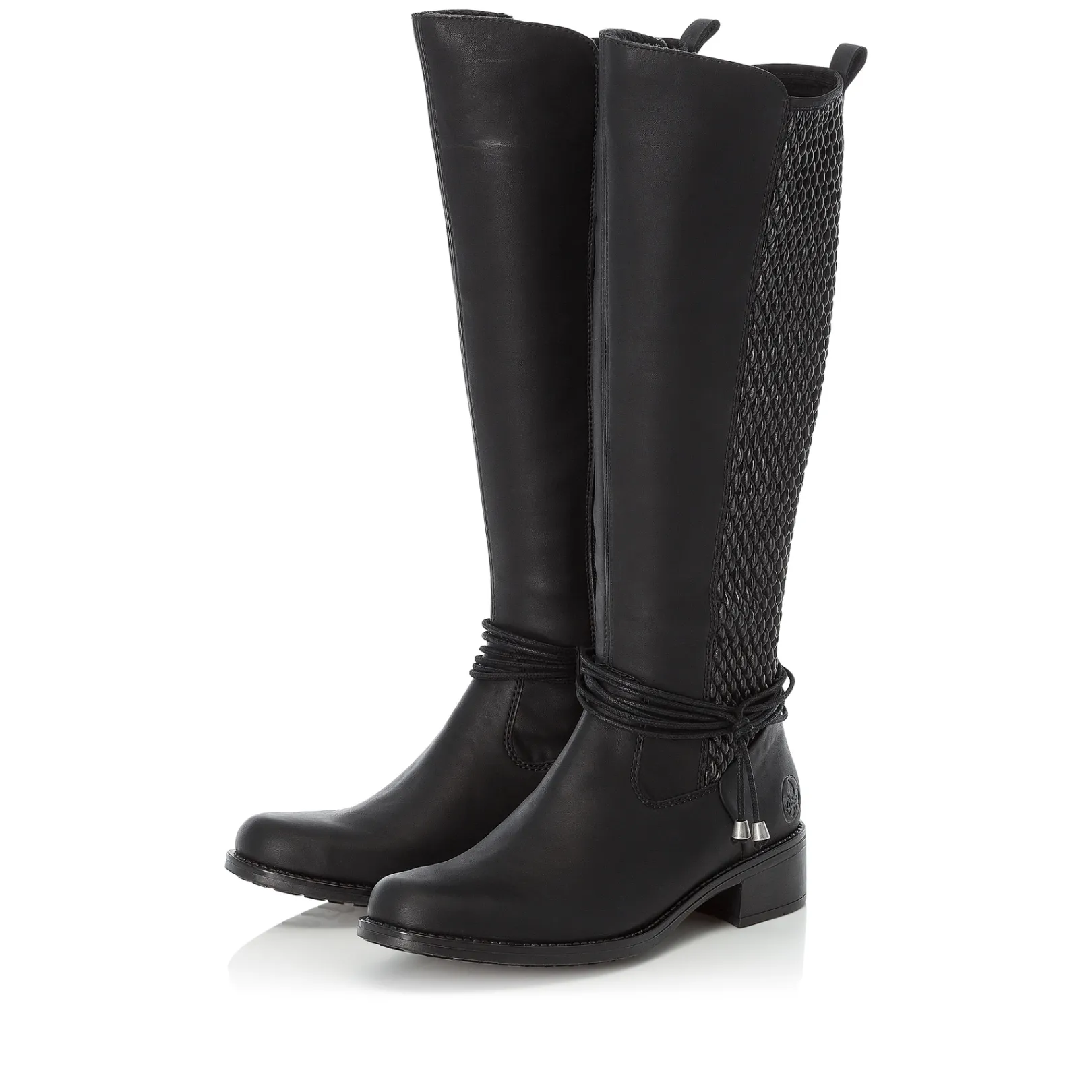 Rieker Stiefeletten & Boots<Damen Hochschaftstiefel tief Schwarz