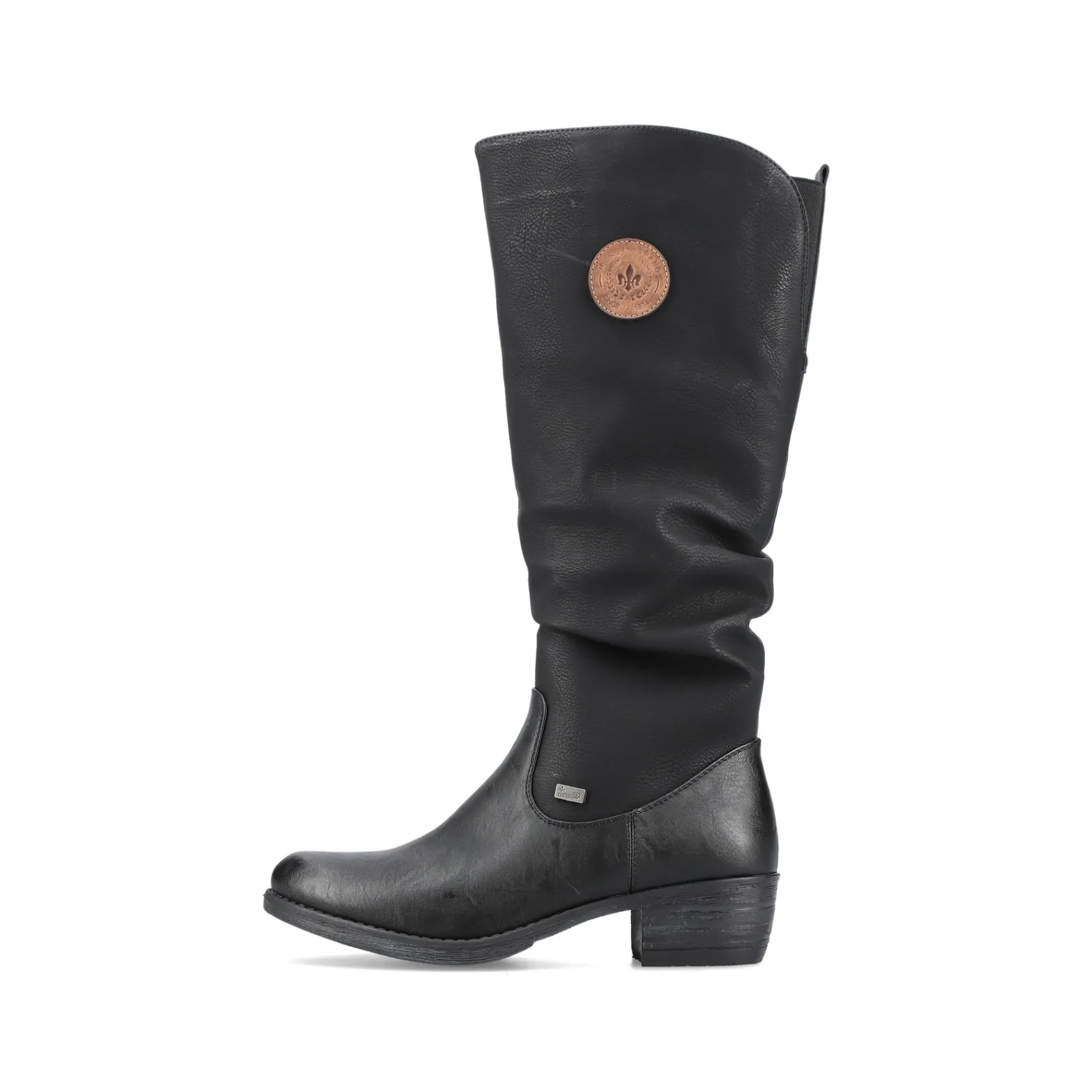 Rieker Stiefeletten & Boots<Damen Hochschaftstiefel tief Schwarz