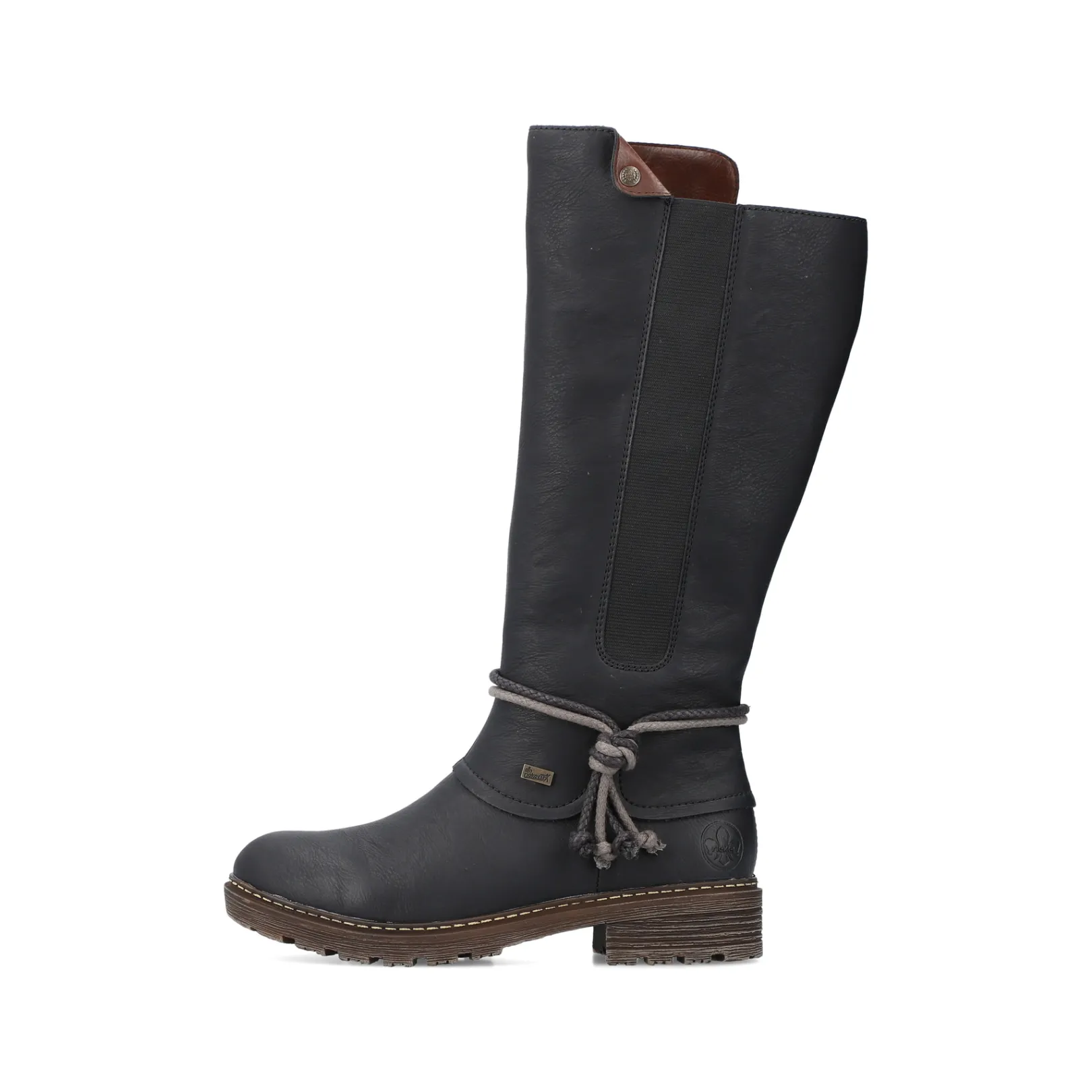 Rieker Stiefeletten & Boots<Damen Hochschaftstiefel tief Schwarz