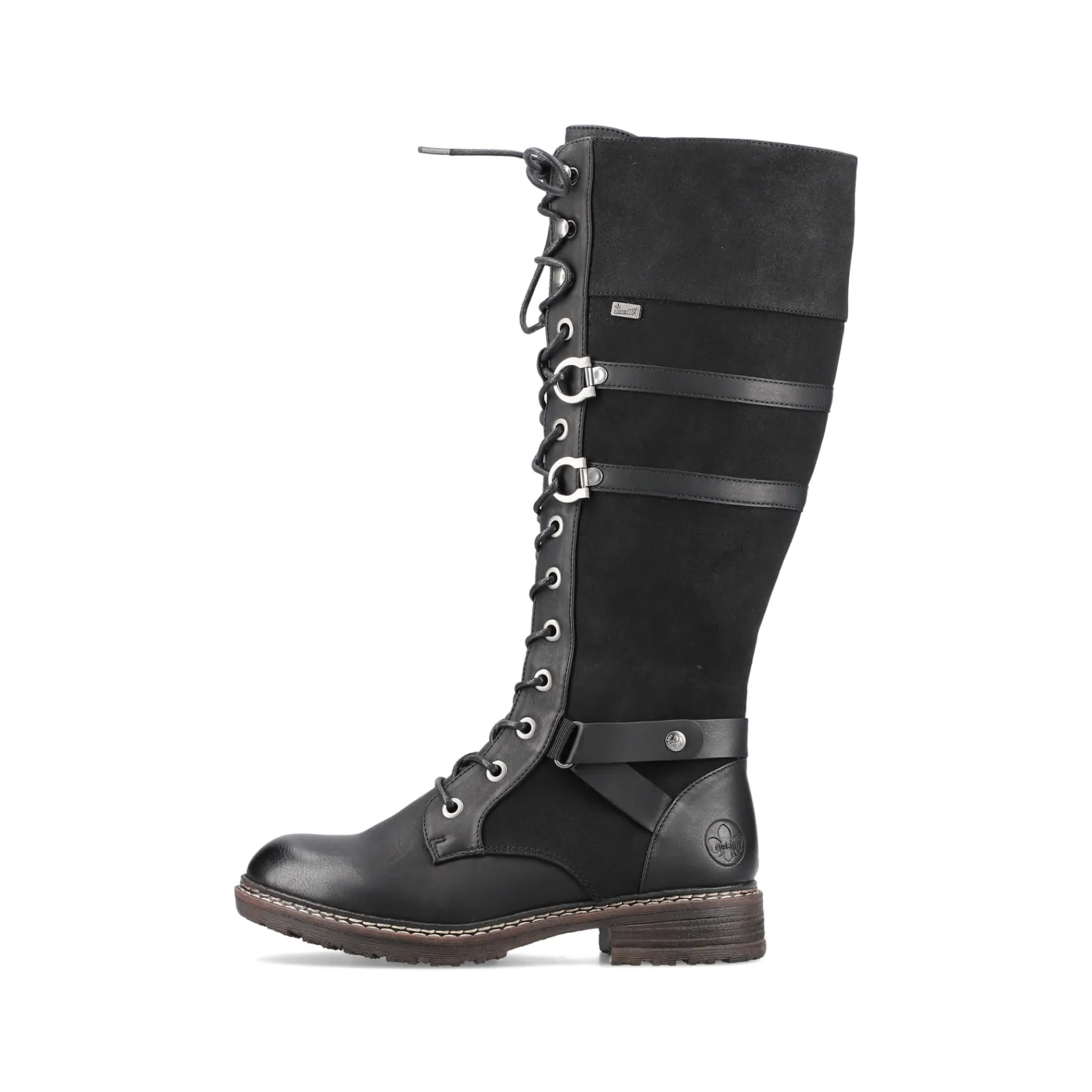 Rieker Stiefeletten & Boots<Damen Hochschaftstiefel tief Schwarz