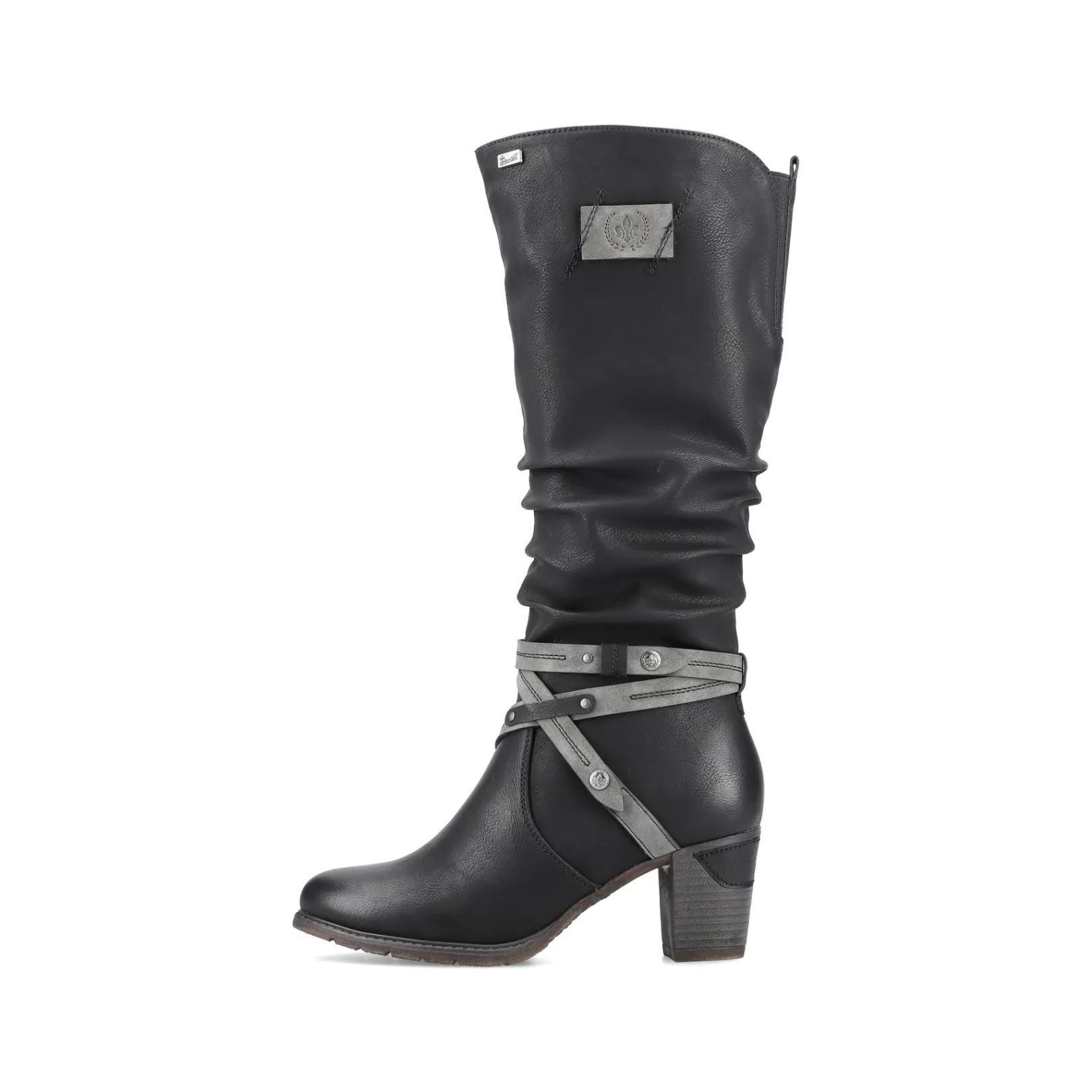 Rieker Stiefeletten & Boots<Damen Hochschaftstiefel tief Schwarz